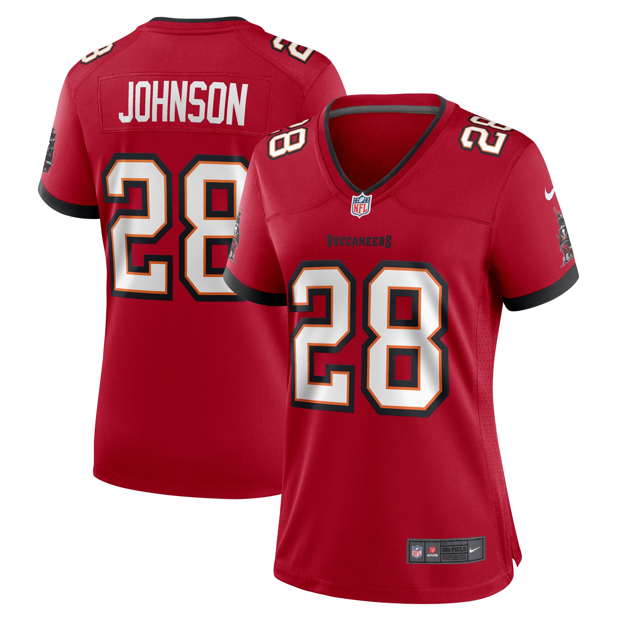 Women's Tampa Bay Buccaneers Cephus Johnson Nike Red Team Game Jersey
