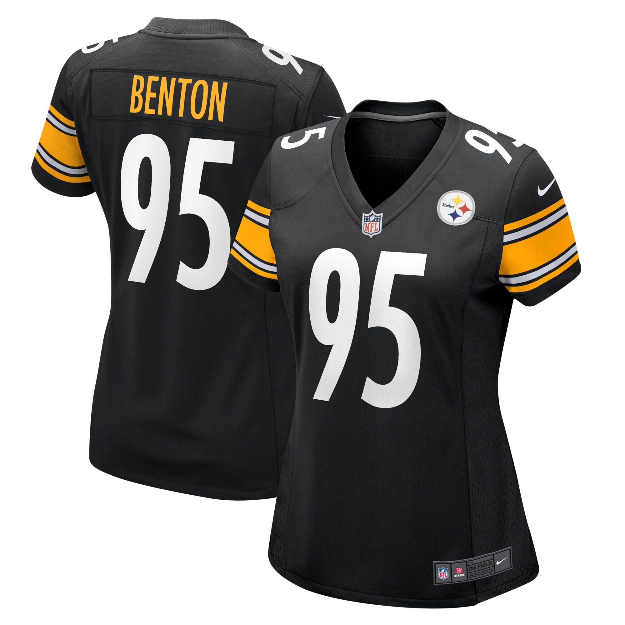 Women's Pittsburgh Steelers Keeanu Benton Nike Black Team Game Jersey