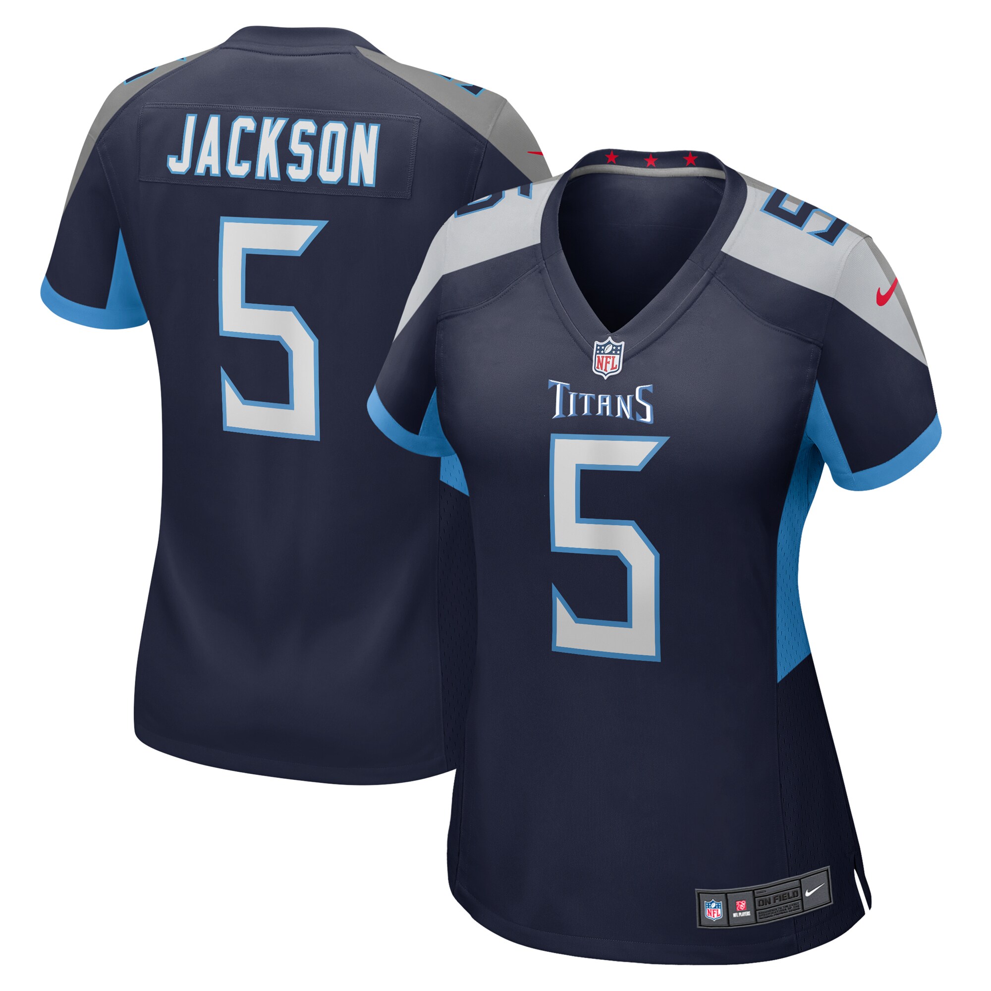 Women's Tennessee Titans Kearis Jackson Nike Navy Team Game Jersey