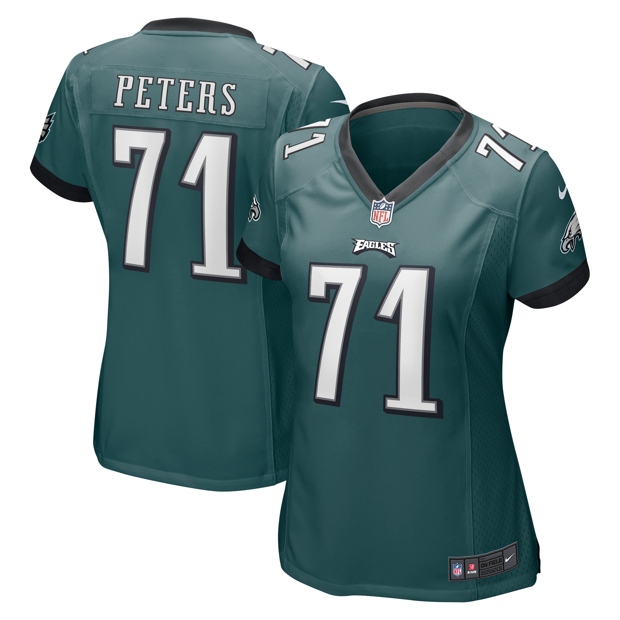 Women's Philadelphia Eagles Jason Peters Nike Midnight Green Game Jersey