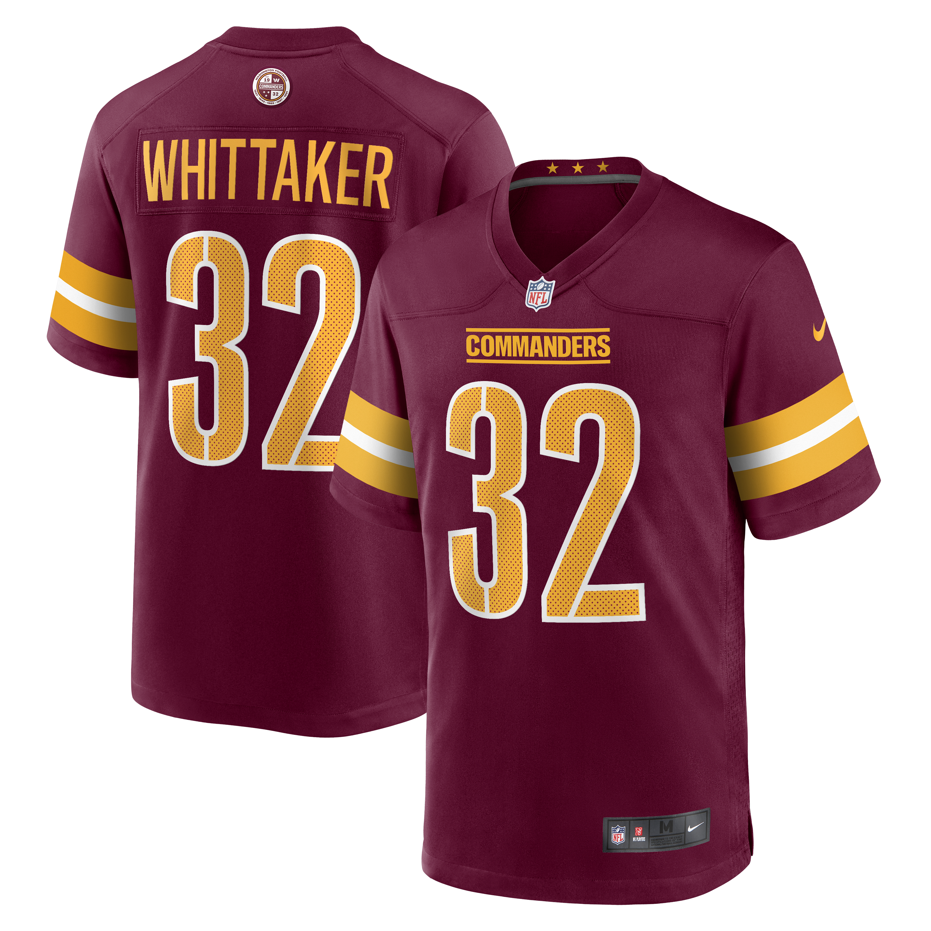 Men's Washington Commanders Jace Whittaker Nike Burgundy Game Jersey
