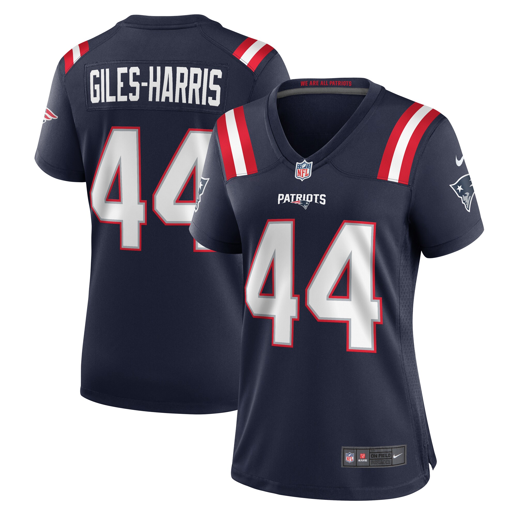 Women's New England Patriots Joe Giles-Harris Nike Navy Team Game Jersey