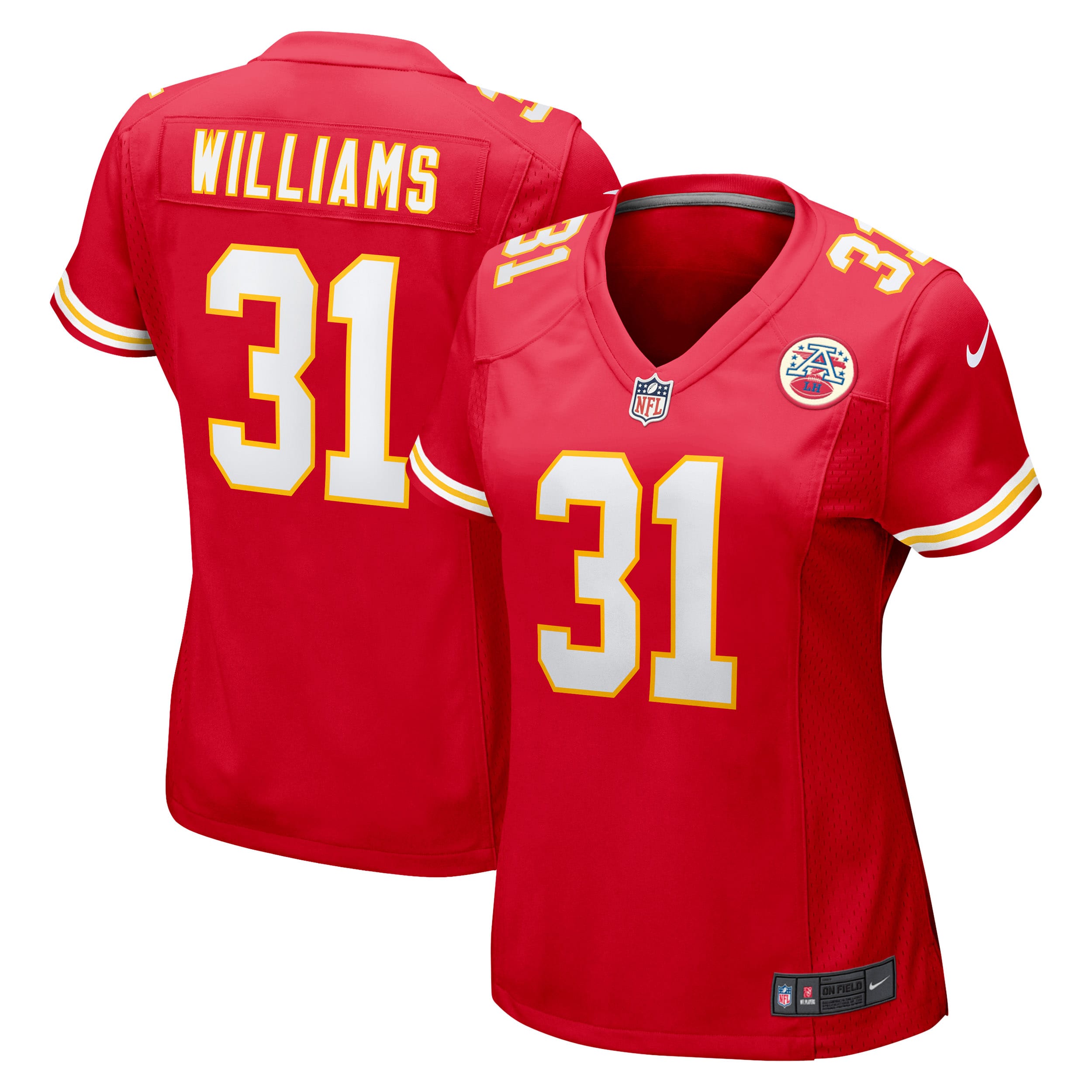 Women's Kansas City Chiefs Darrel Williams Nike Red Game Jersey