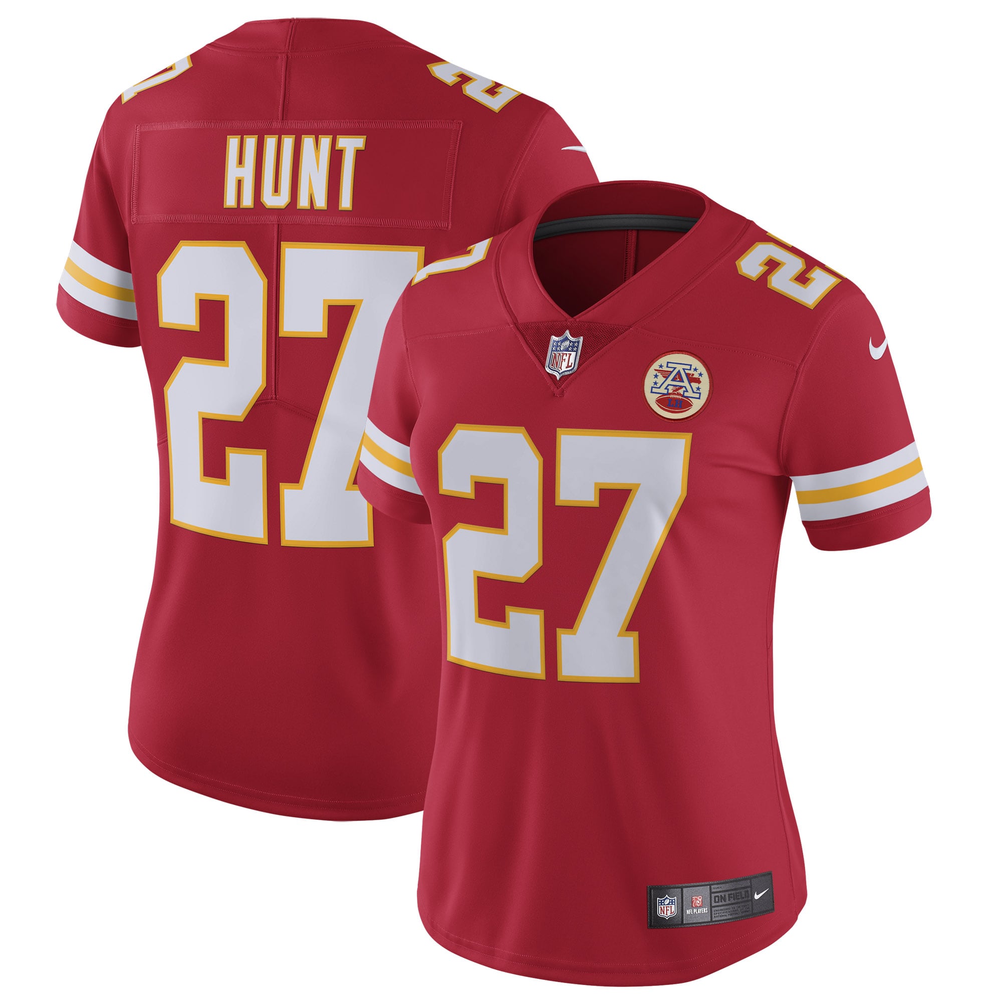 Women's Kansas City Chiefs Kareem Hunt Nike Red Vapor Untouchable Limited Jersey