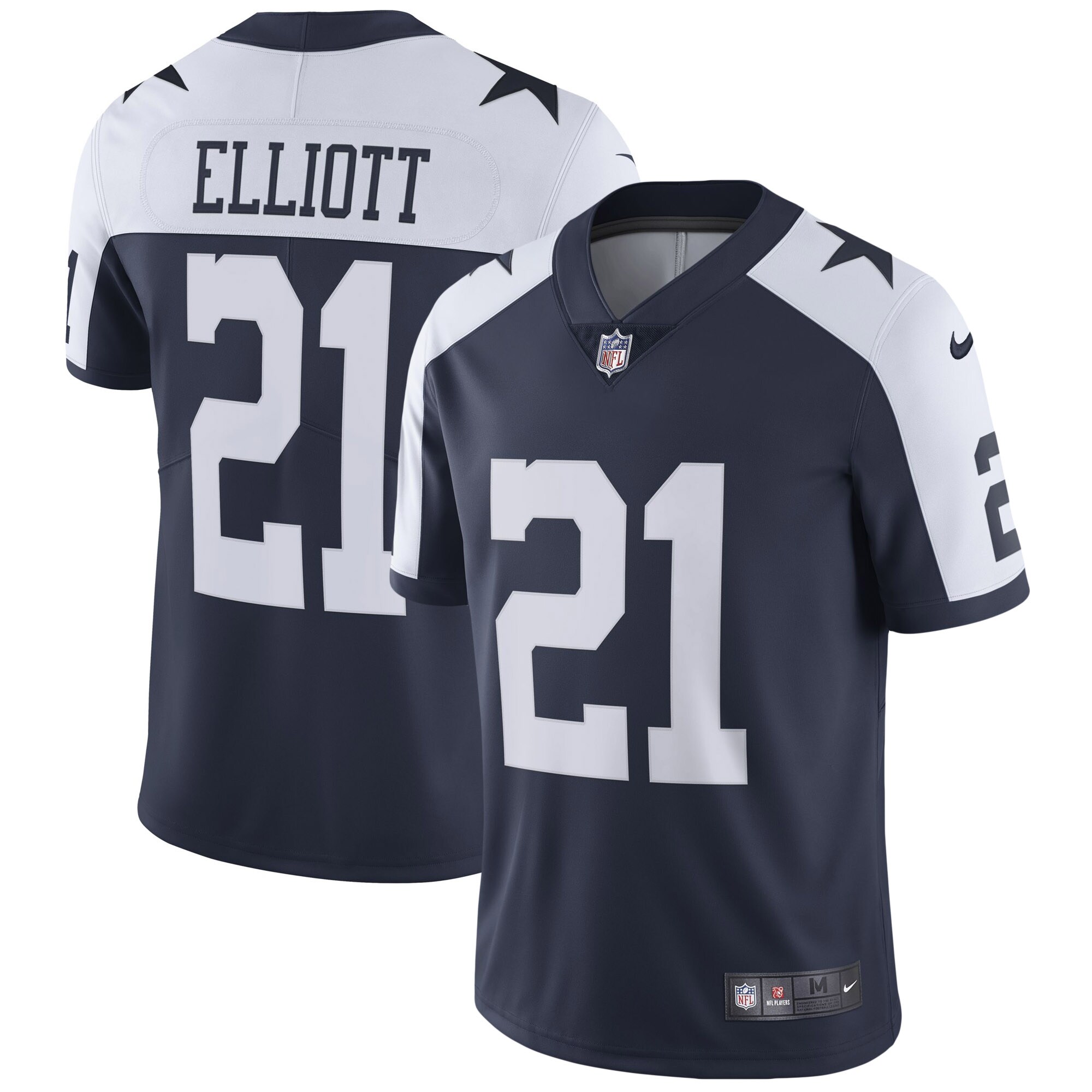 Men's Dallas Cowboys Ezekiel Elliott Nike Navy Alternate Vapor Limited Jersey
