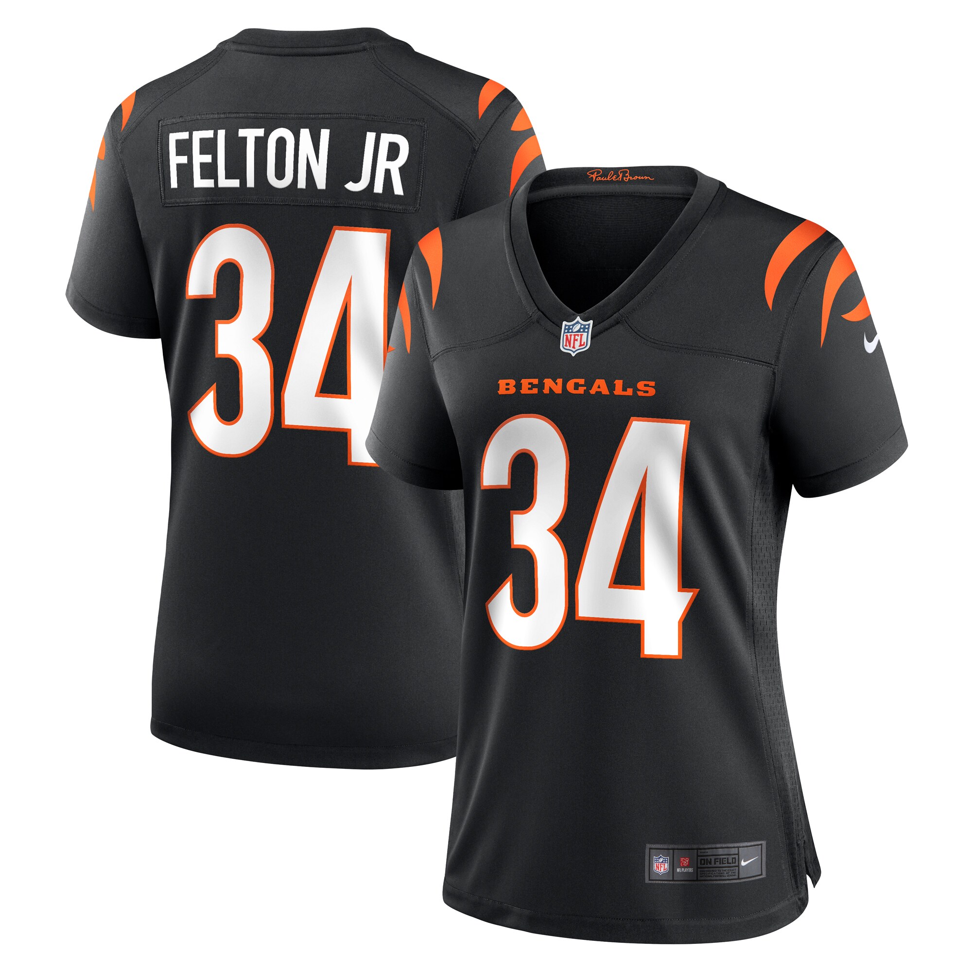Women's Cincinnati Bengals Demetric Felton Jr. Nike Black Team Game Jersey