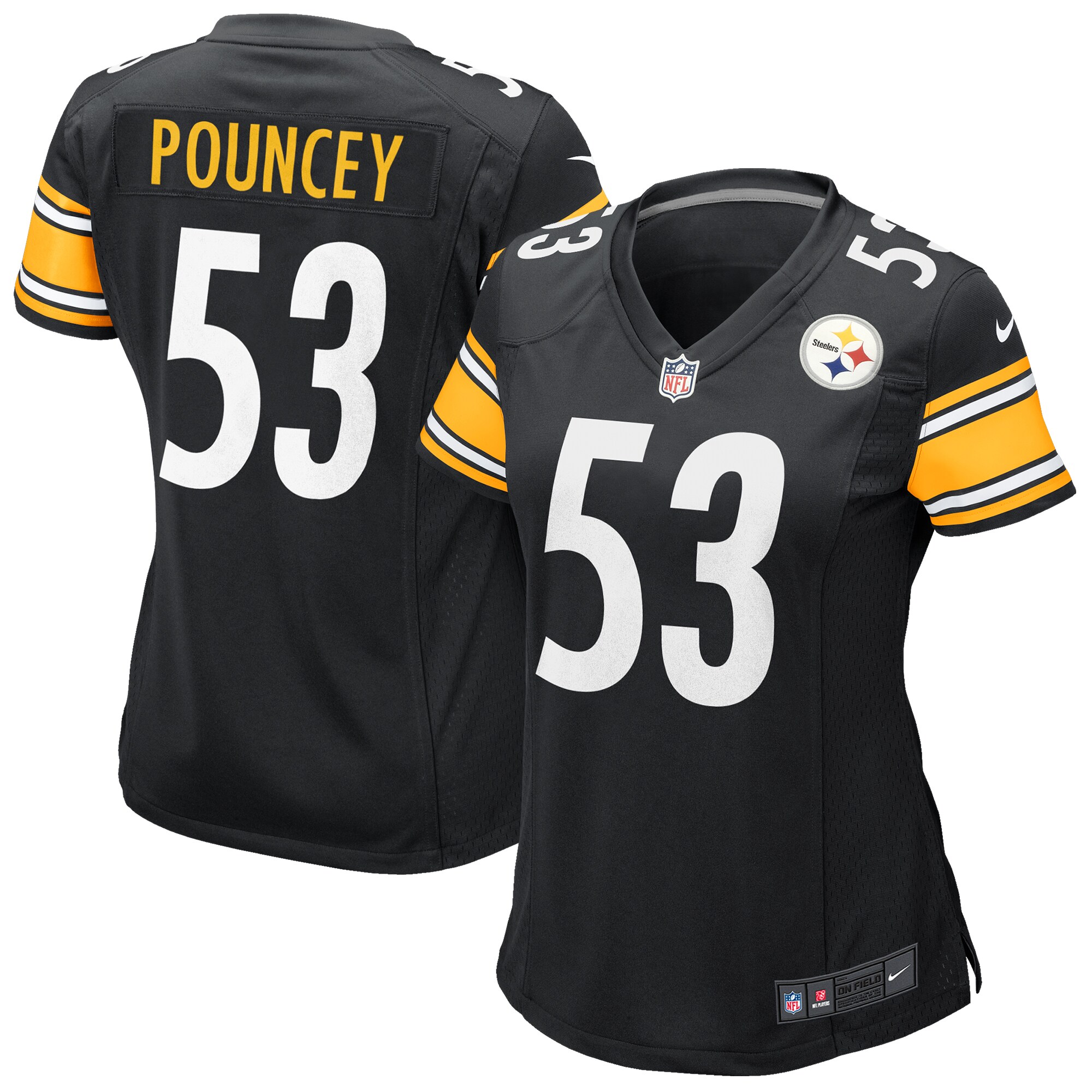 Women's Nike Maurkice Pouncey Black Pittsburgh Steelers Game Jersey