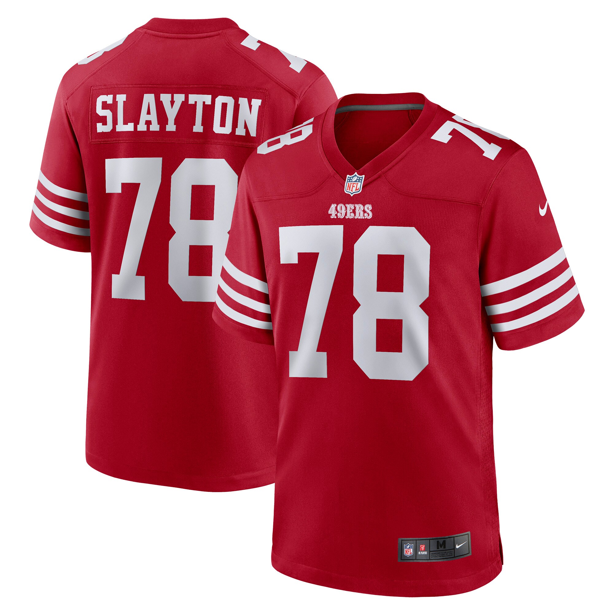 Men's San Francisco 49ers Chris Slayton Nike Scarlet Game Jersey