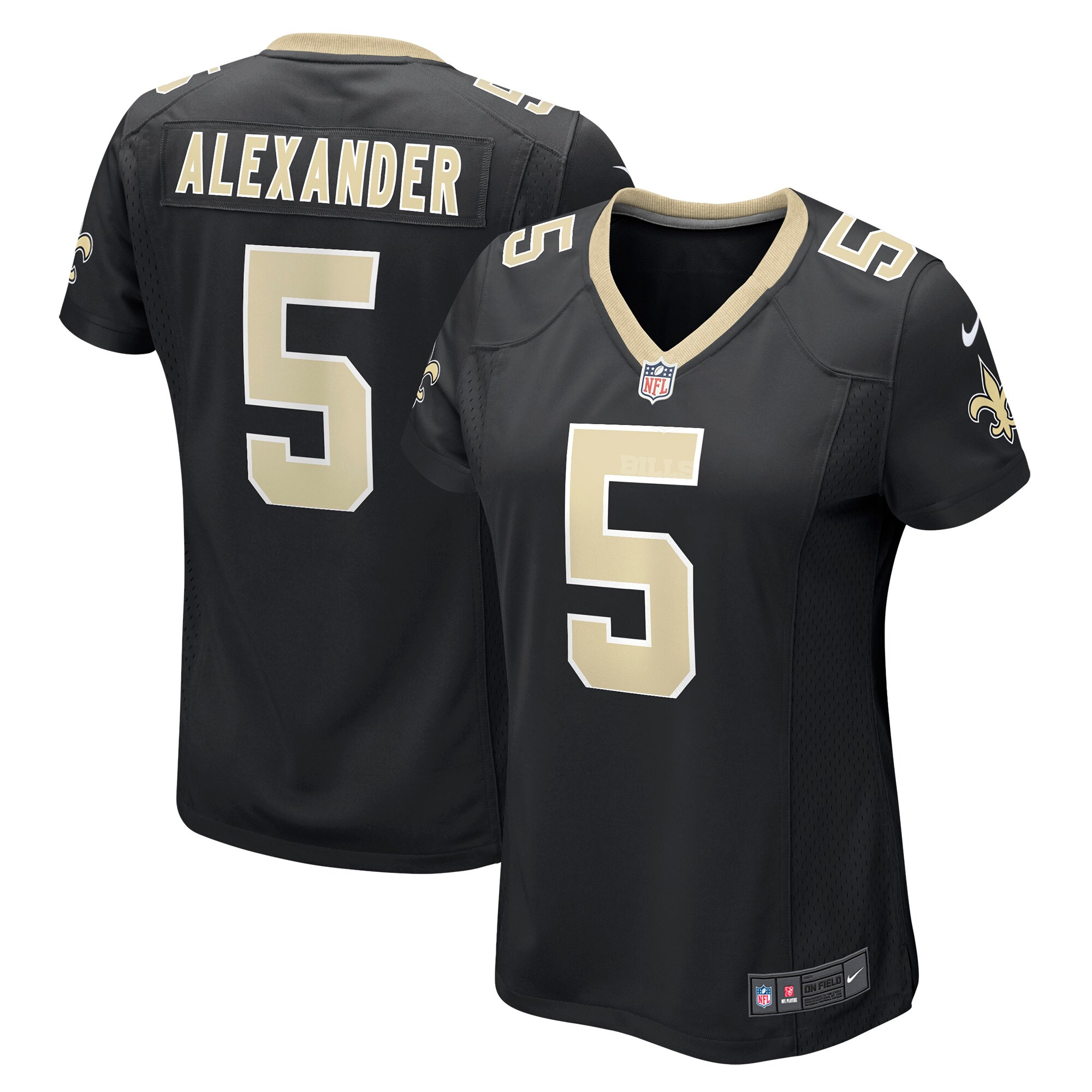 Women's New Orleans Saints Kwon Alexander Nike Black Game Player Jersey