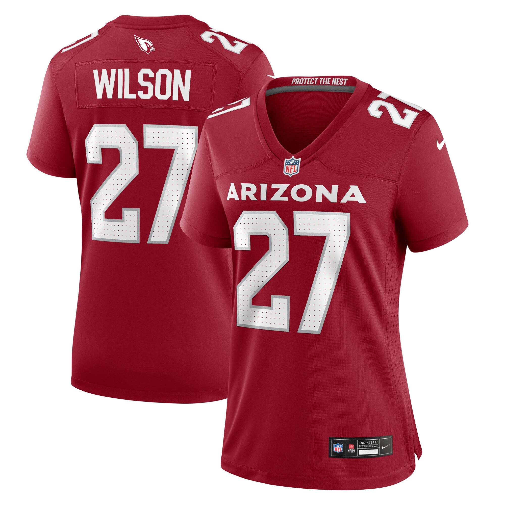 Women's Arizona Cardinals Divaad Wilson Nike Cardinal Team Game Jersey