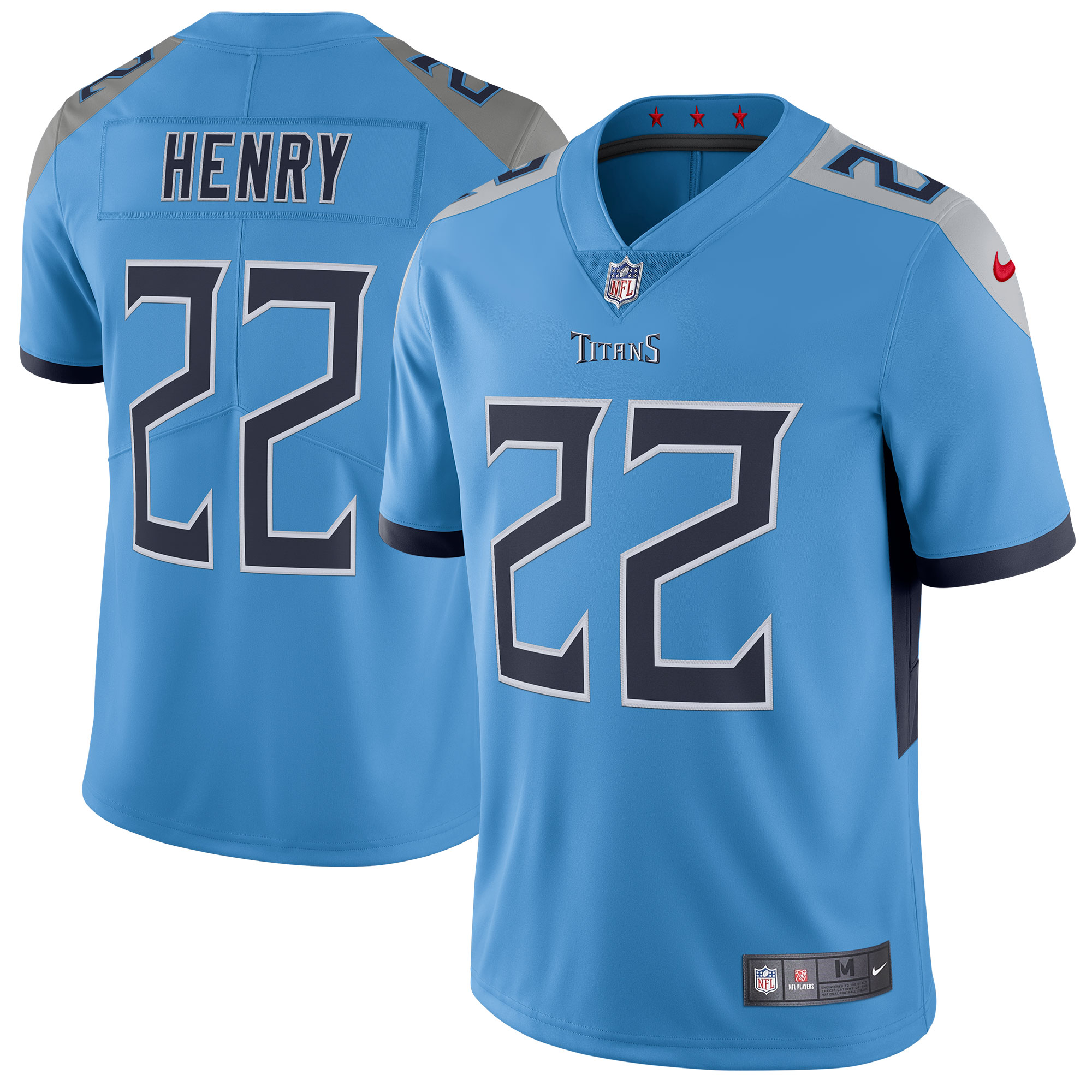 Men's Tennessee Titans Derrick Henry Nike Light Blue New Vapor Untouchable Limited Jersey