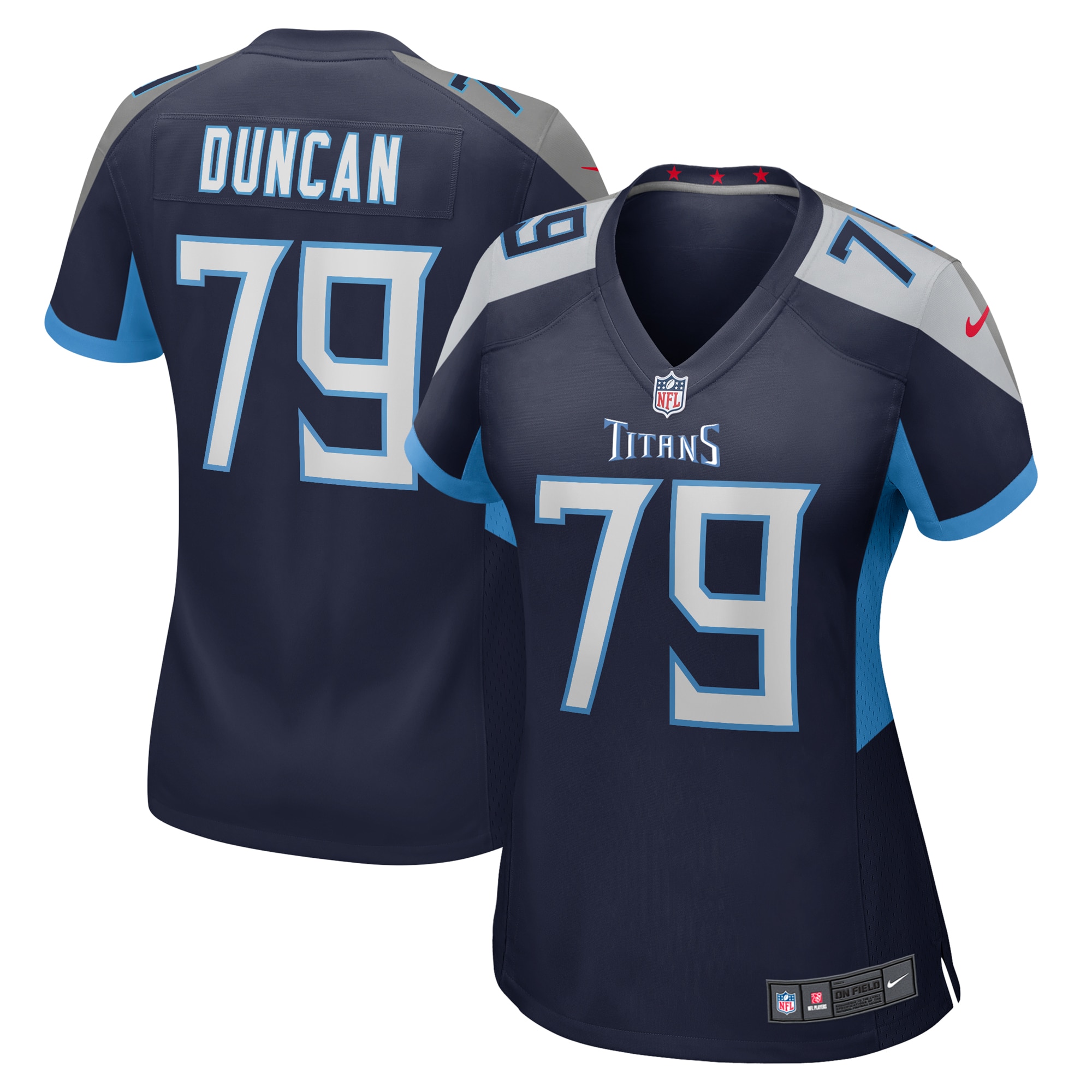 Women's Tennessee Titans Jaelyn Duncan Nike Navy Team Game Jersey