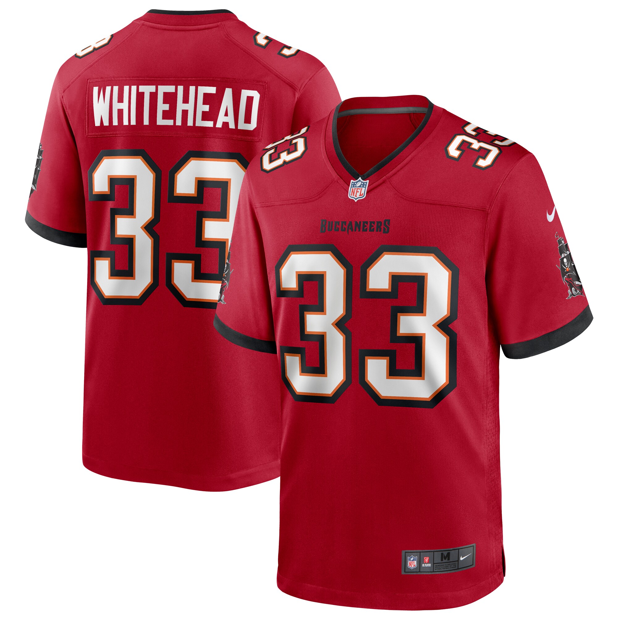 Men's Tampa Bay Buccaneers Jordan Whitehead Nike Red Game Player Jersey