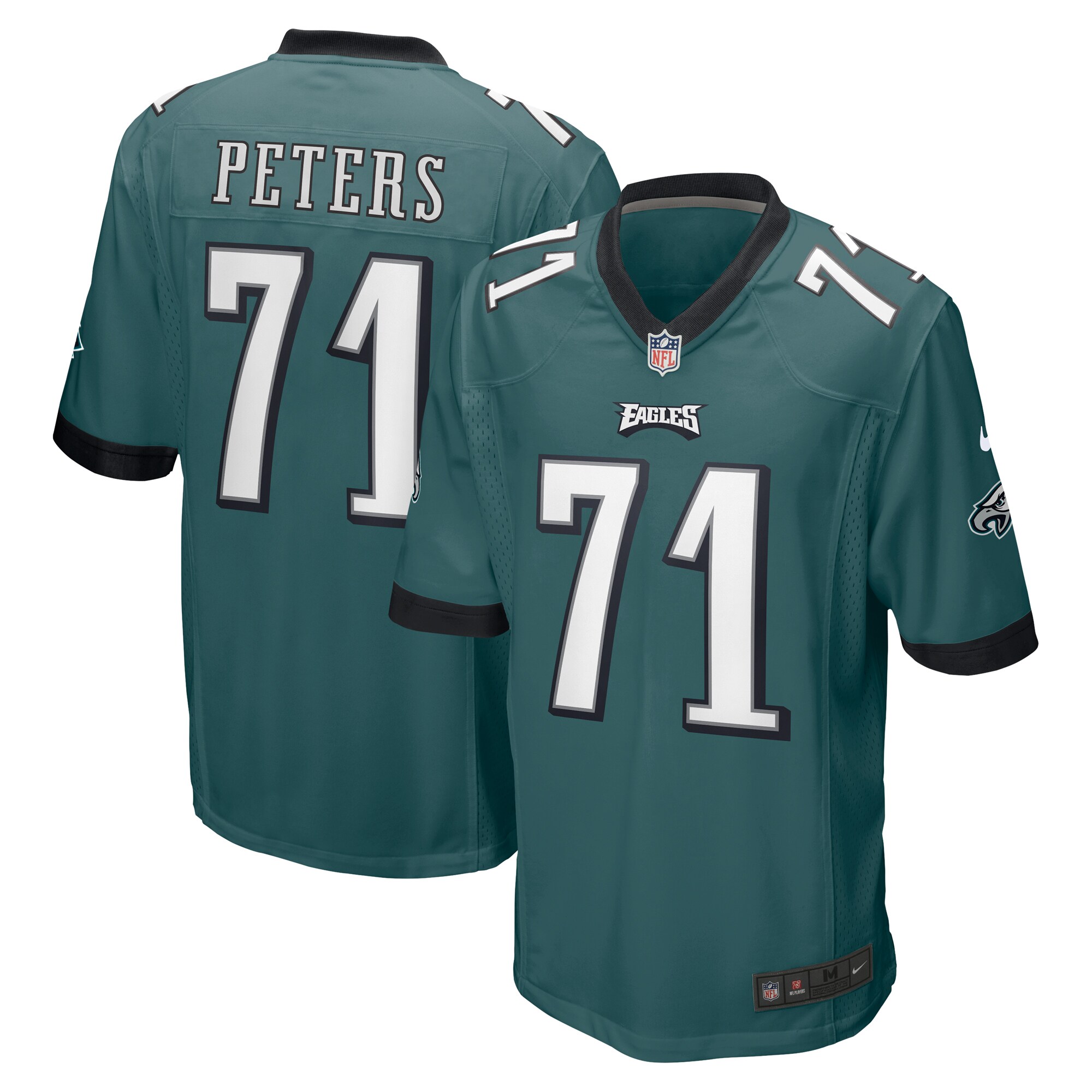 Men's Philadelphia Eagles Jason Peters Nike Midnight Green Game Jersey