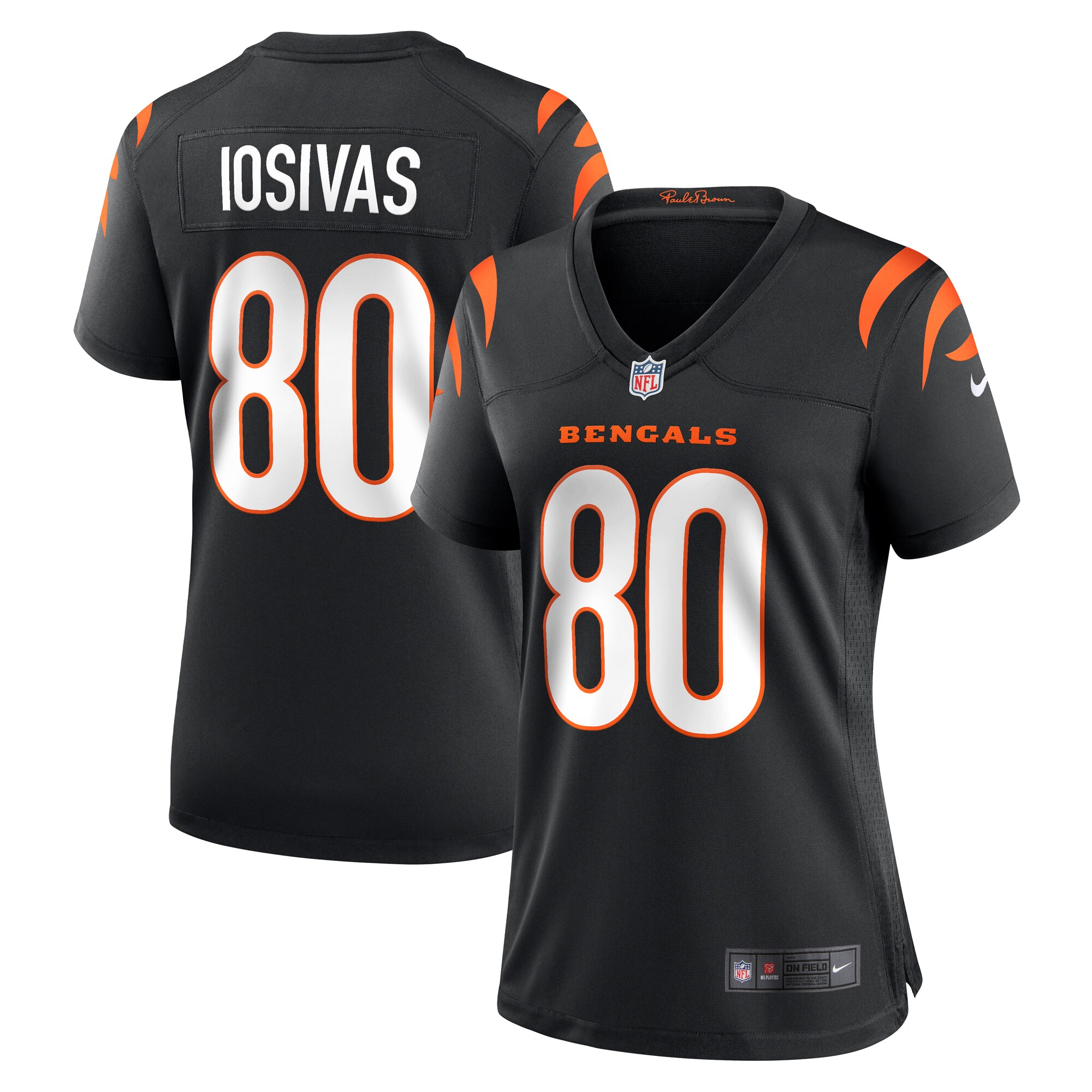 Women's Cincinnati Bengals Andrei Iosivas Nike Black Team Game Jersey