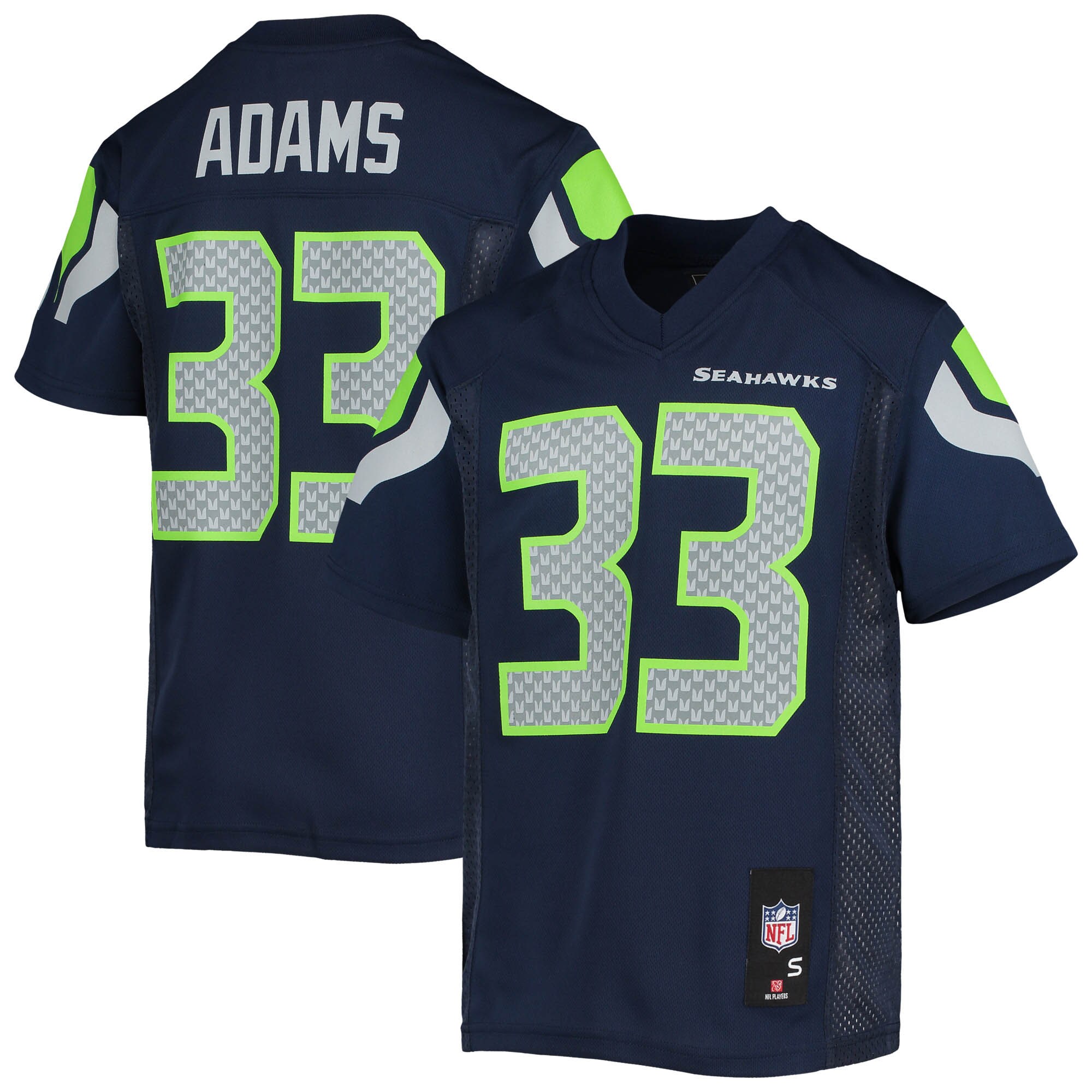 Youth Seattle Seahawks Jamal Adams College Navy Replica Player Jersey