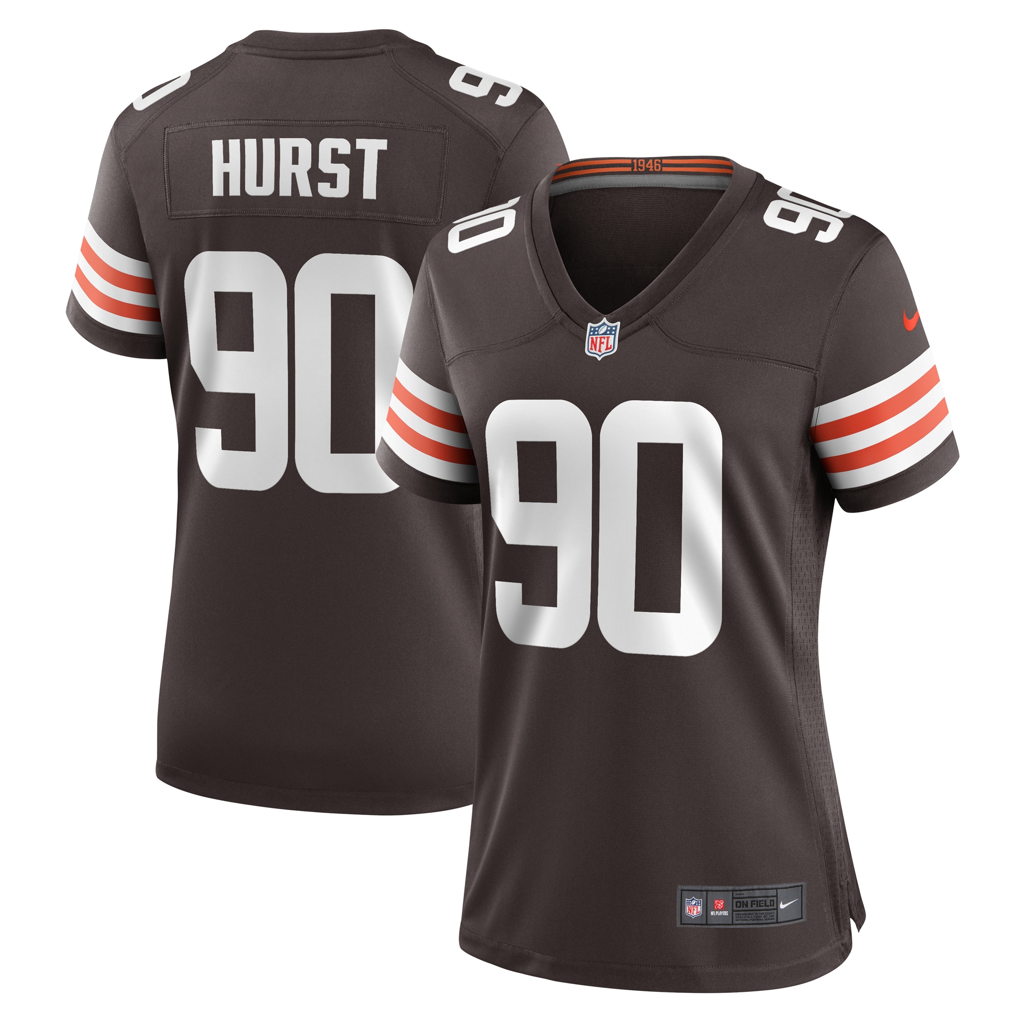 Women's Cleveland Browns Maurice Hurst Nike Brown Nike Women's All Player Jersey