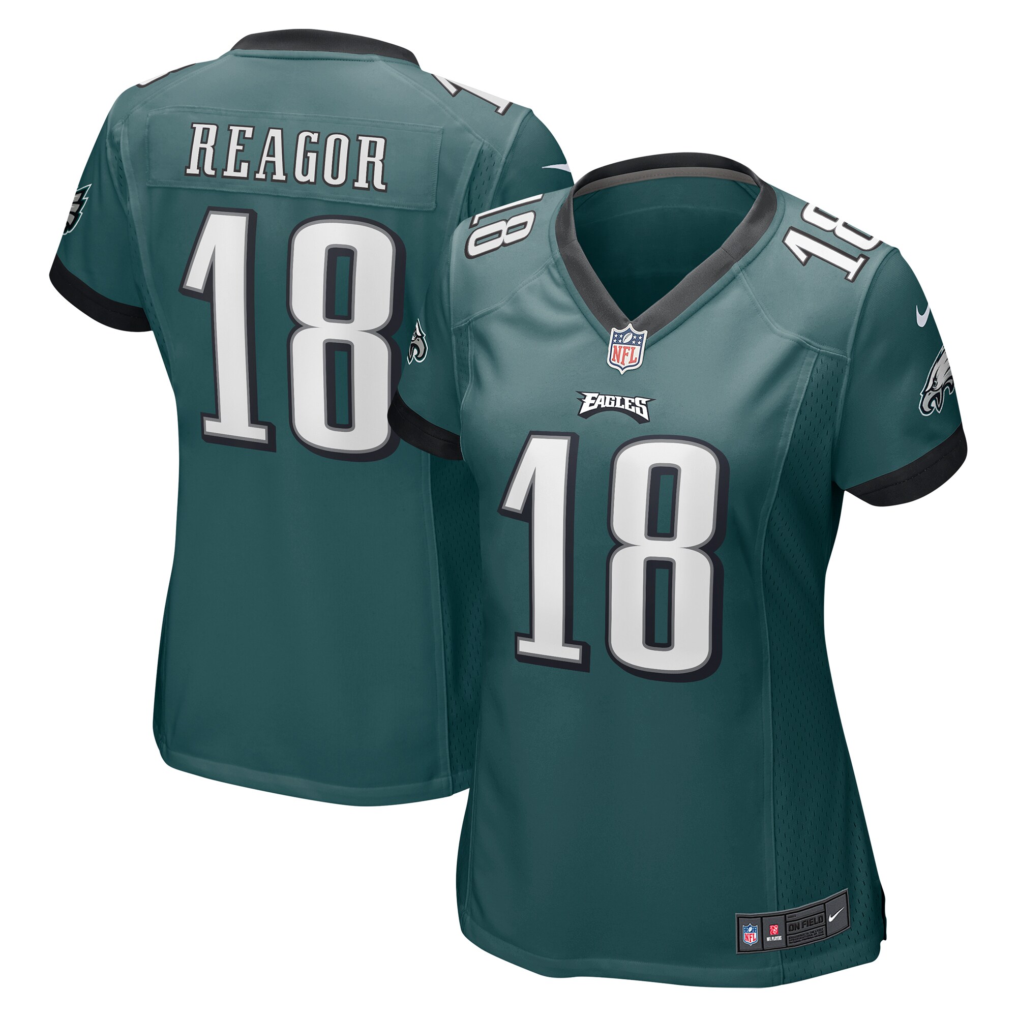 Women's Philadelphia Eagles Jalen Reagor Nike Midnight Green Game Jersey