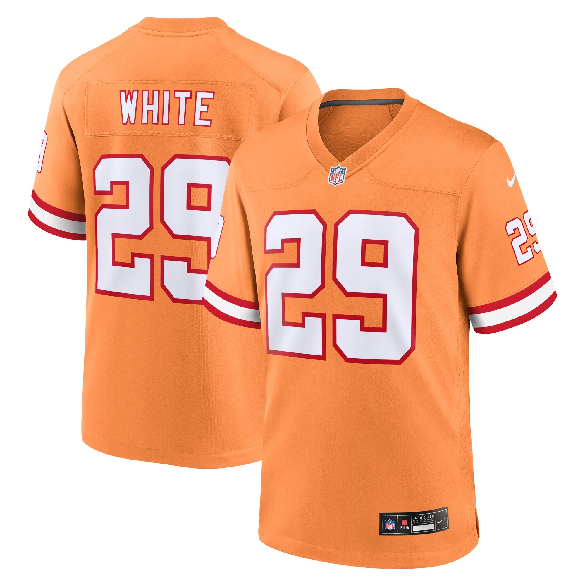 Youth Tampa Bay Buccaneers Rachaad White Nike Orange Game Jersey