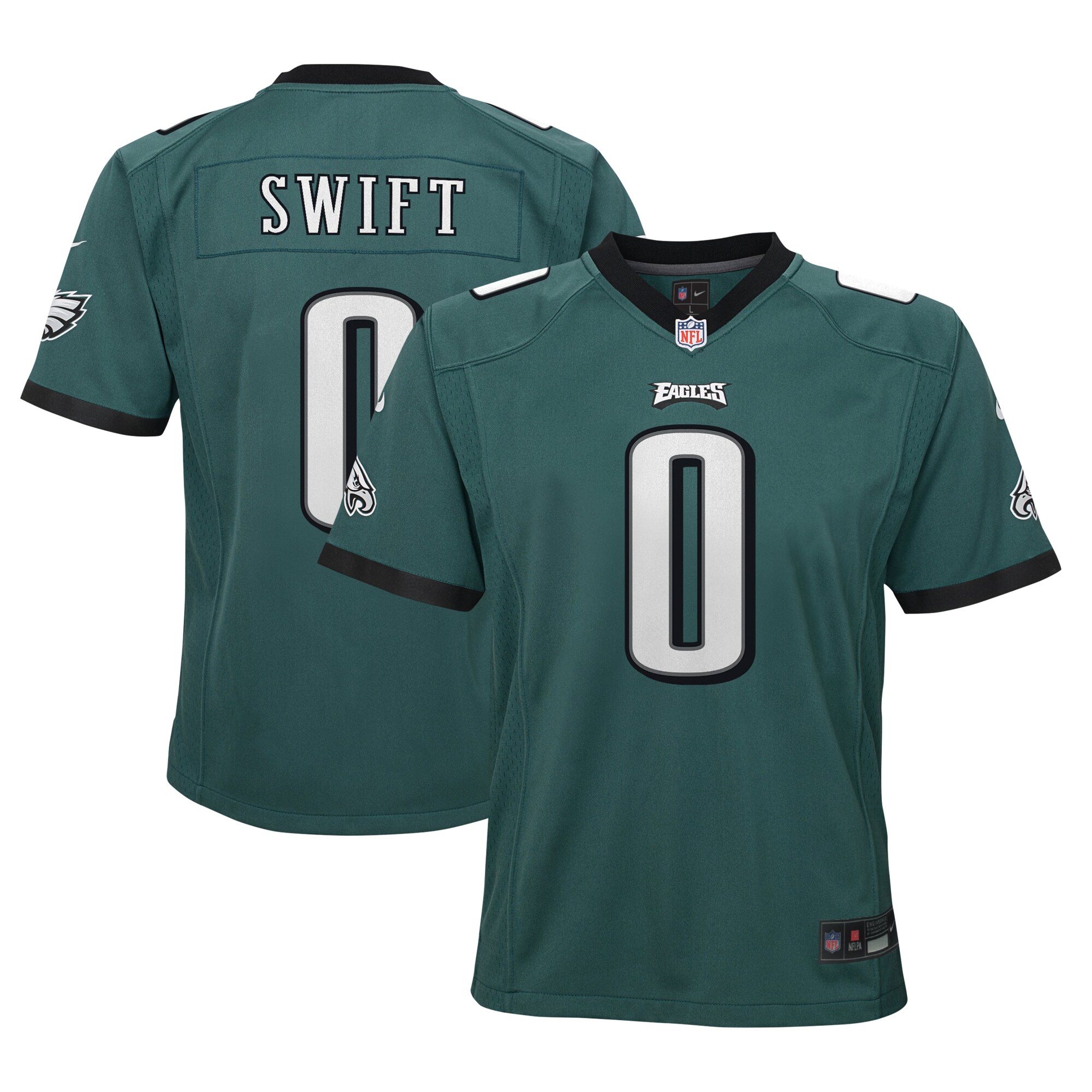 Youth Philadelphia Eagles D'Andre Swift Nike Midnight Green Game Jersey