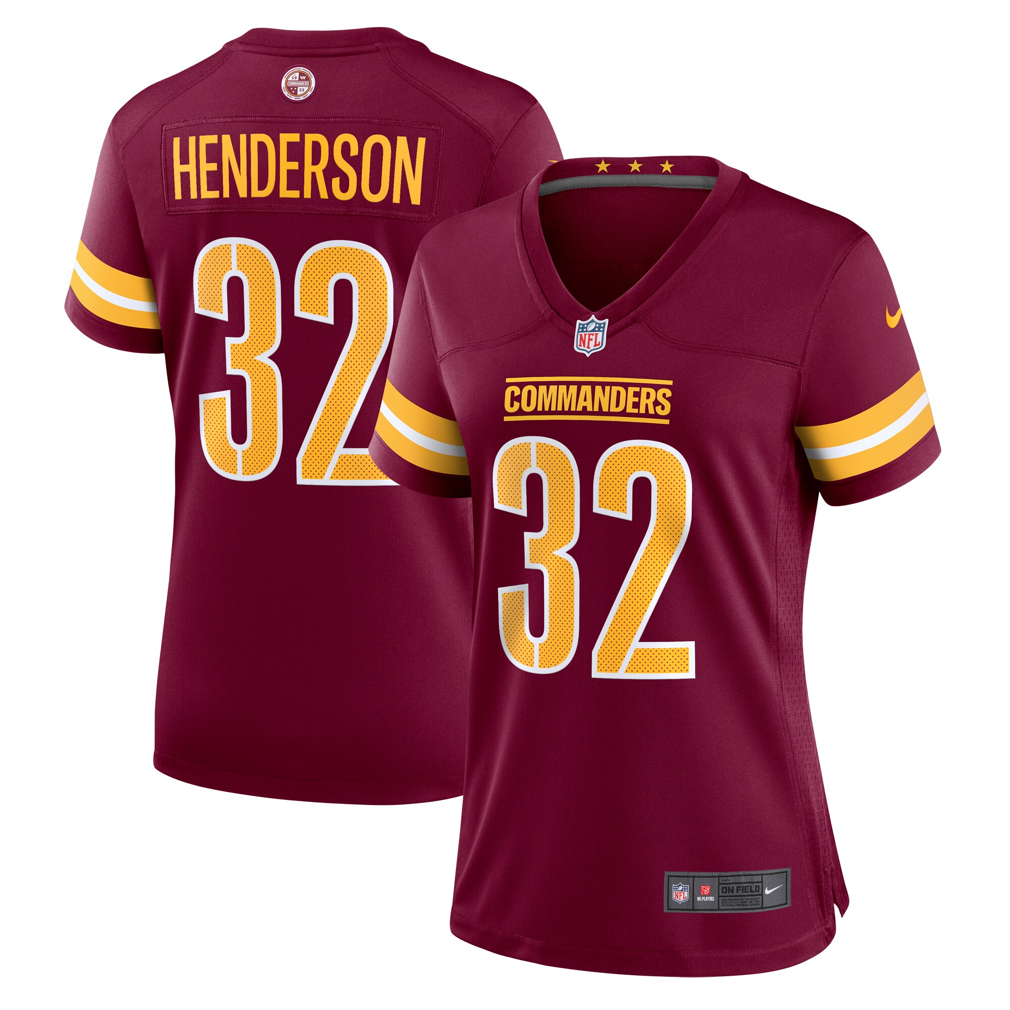 Women's Washington Commanders Xavier Henderson Nike Burgundy Team Game Jersey