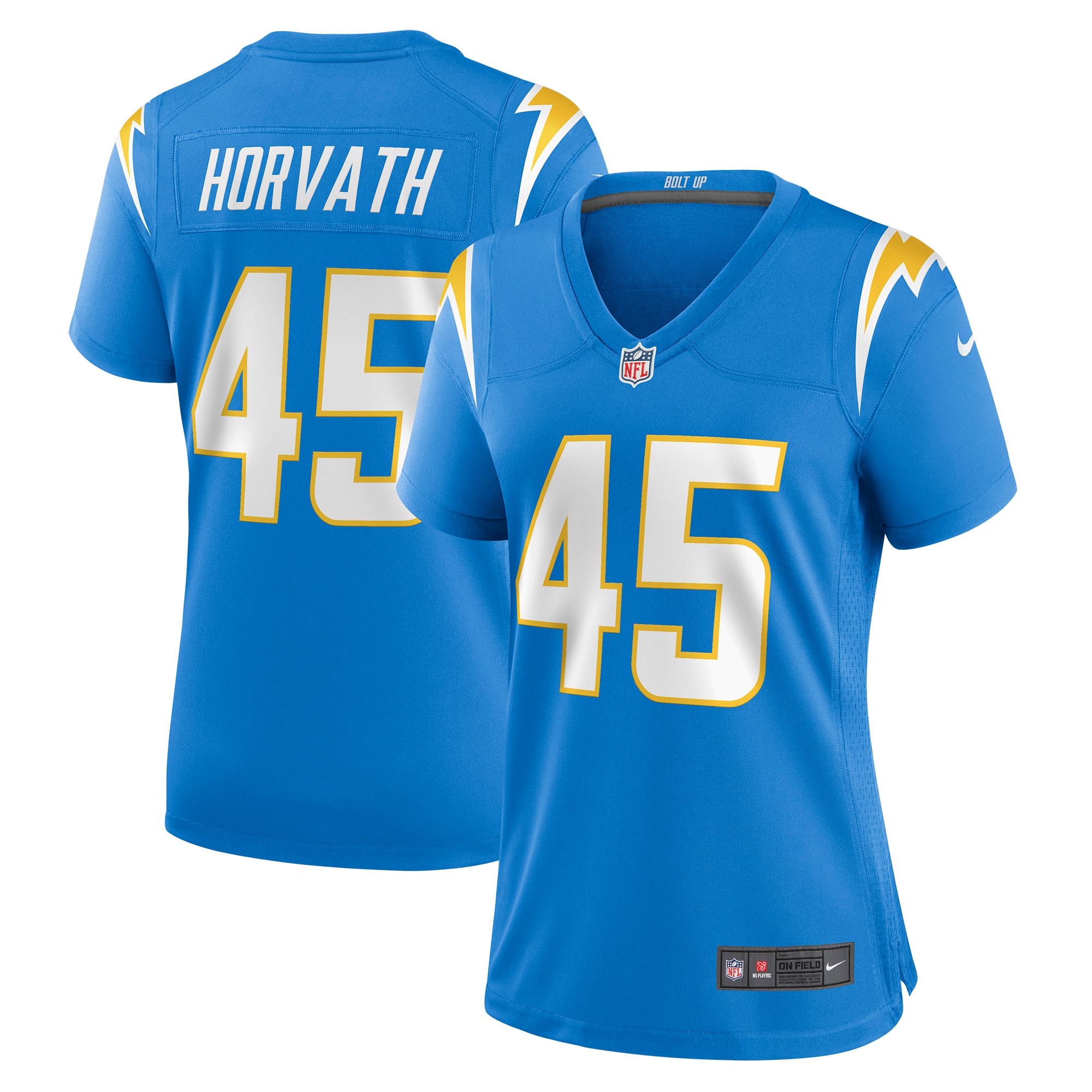 Women's Los Angeles Chargers Zander Horvath Nike Powder Blue Game Jersey
