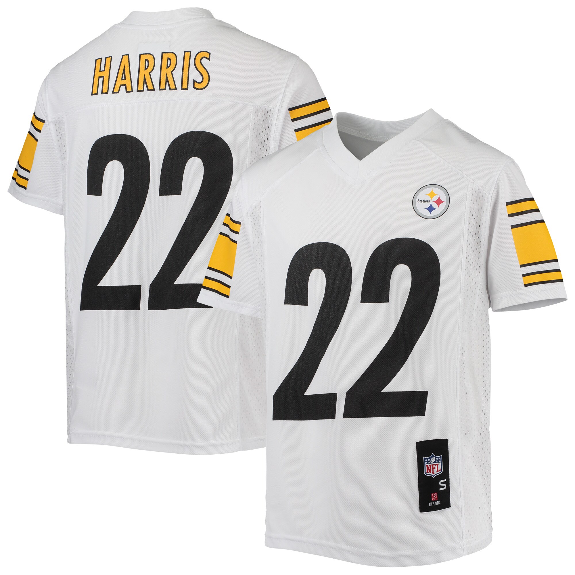 Youth Pittsburgh Steelers Najee Harris White Replica Player Jersey