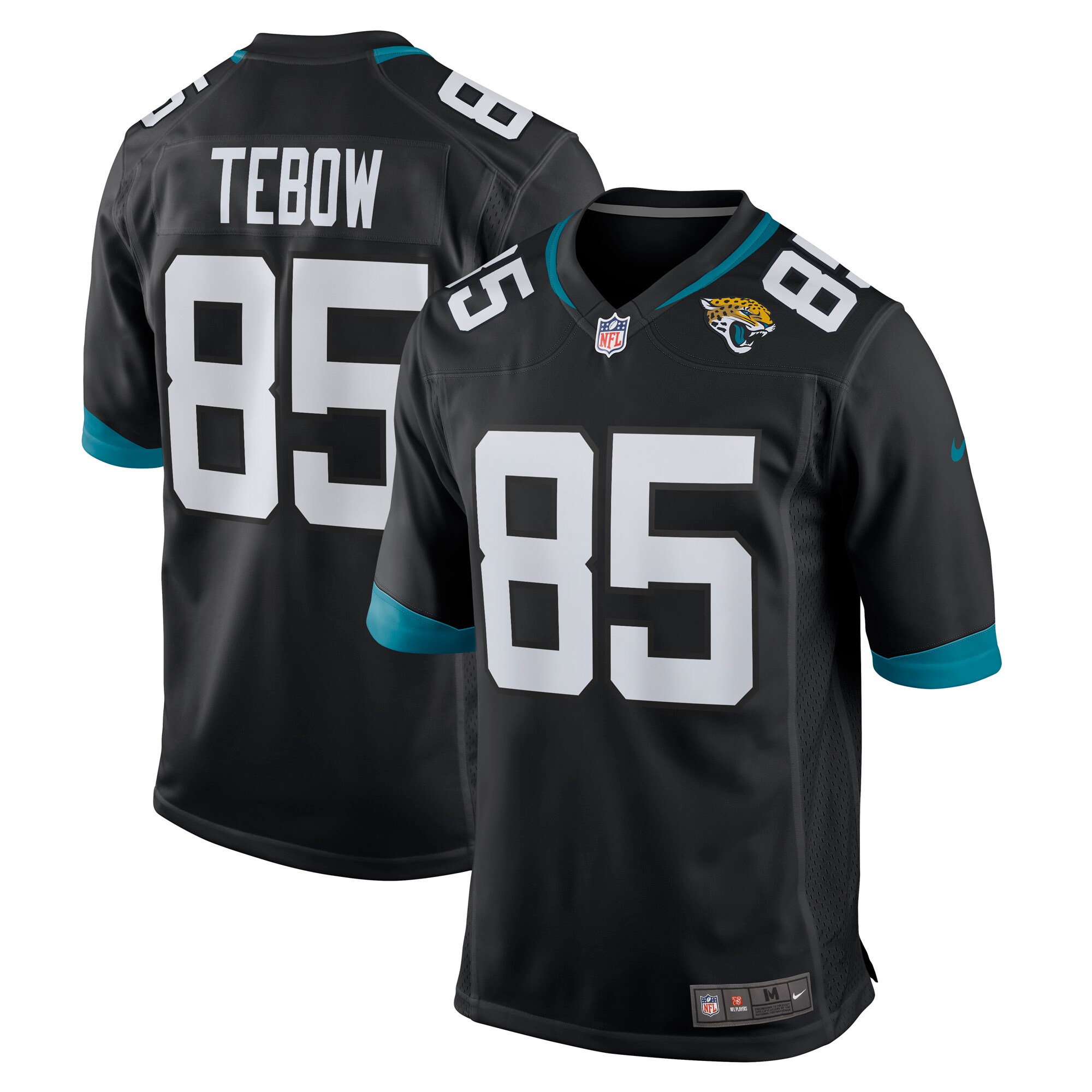 Men's Jacksonville Jaguars Tim Tebow Nike Black Game Player Jersey