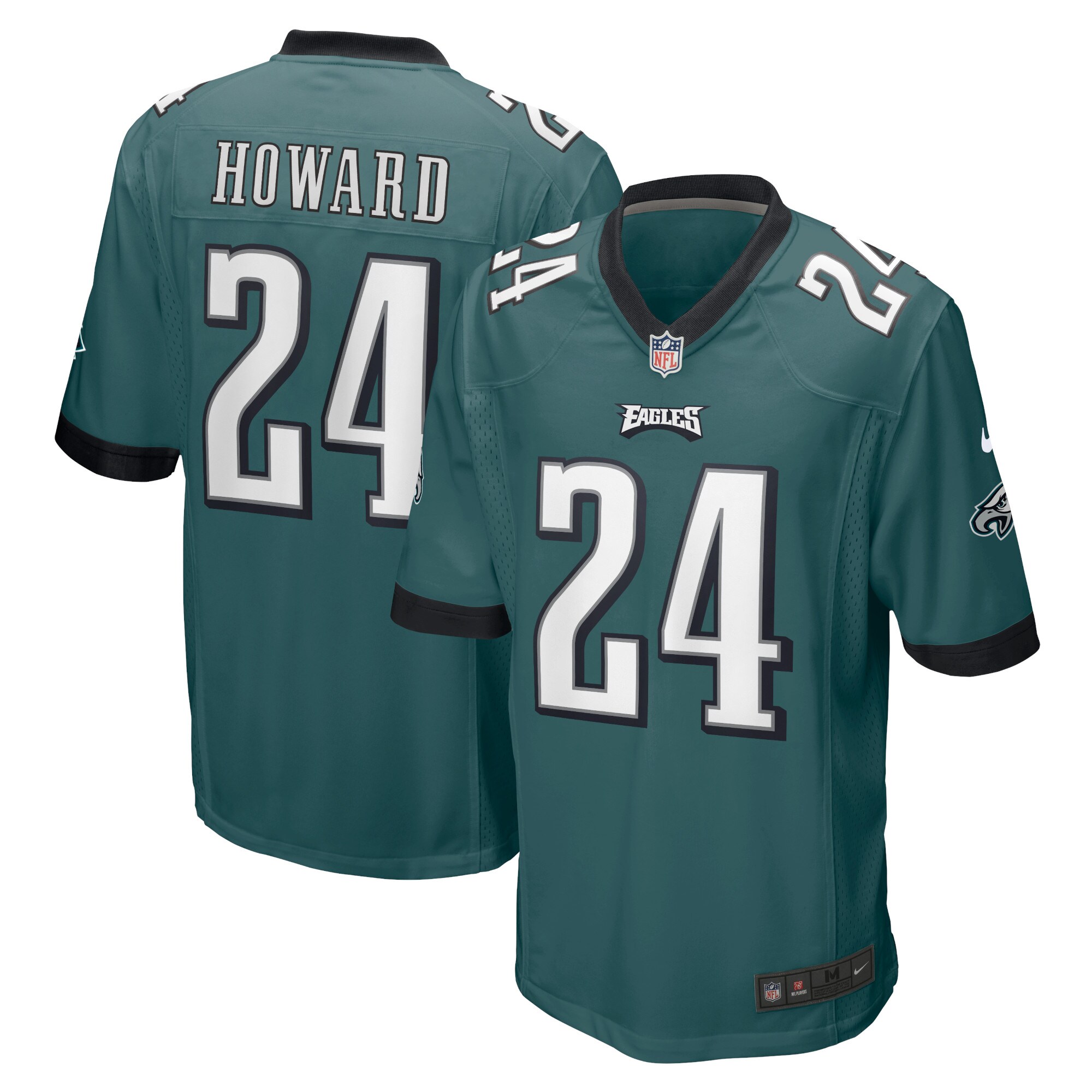 Men's Philadelphia Eagles Jordan Howard Nike Midnight Green Game Player Jersey
