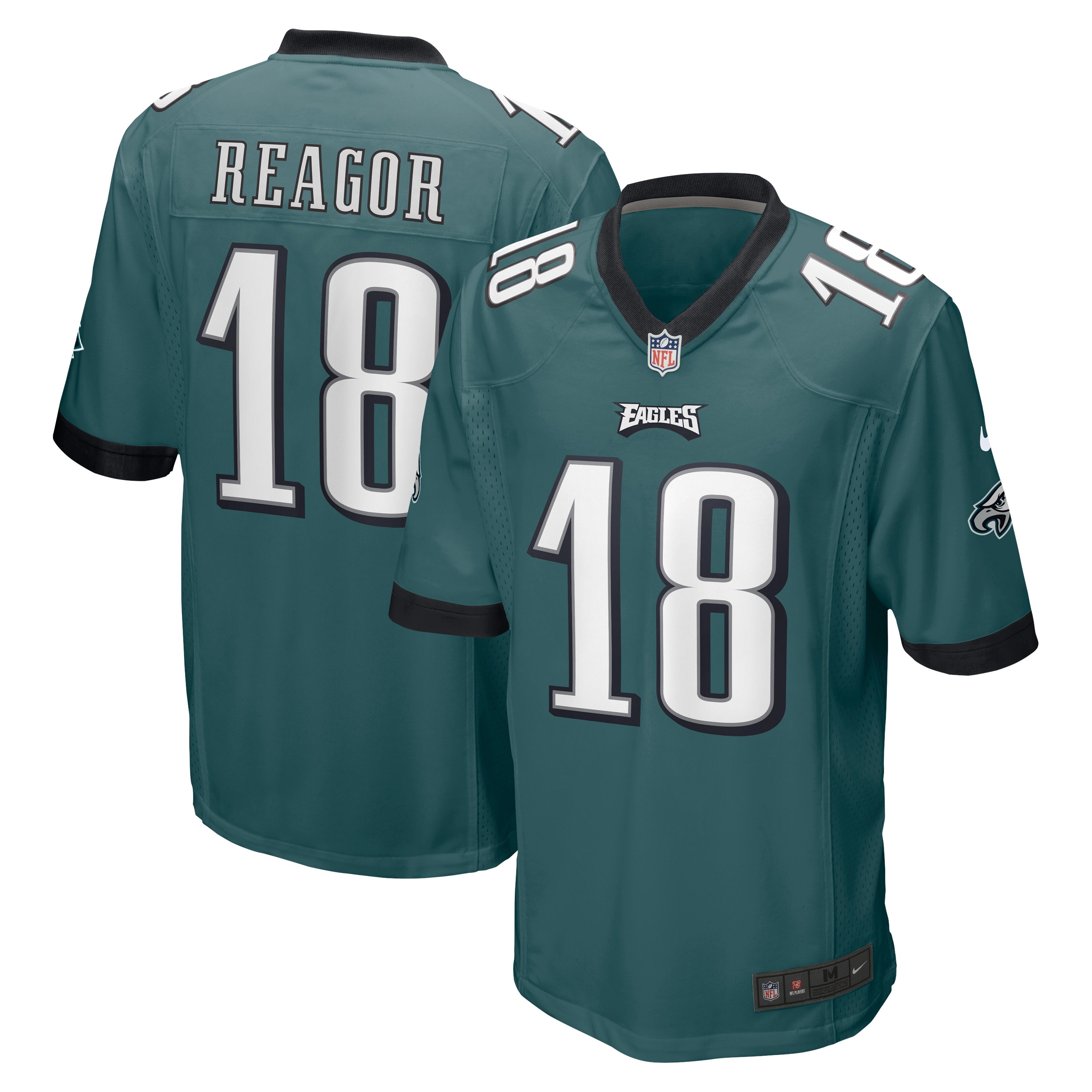 Men's Philadelphia Eagles Jalen Reagor Nike Midnight Green Game Jersey