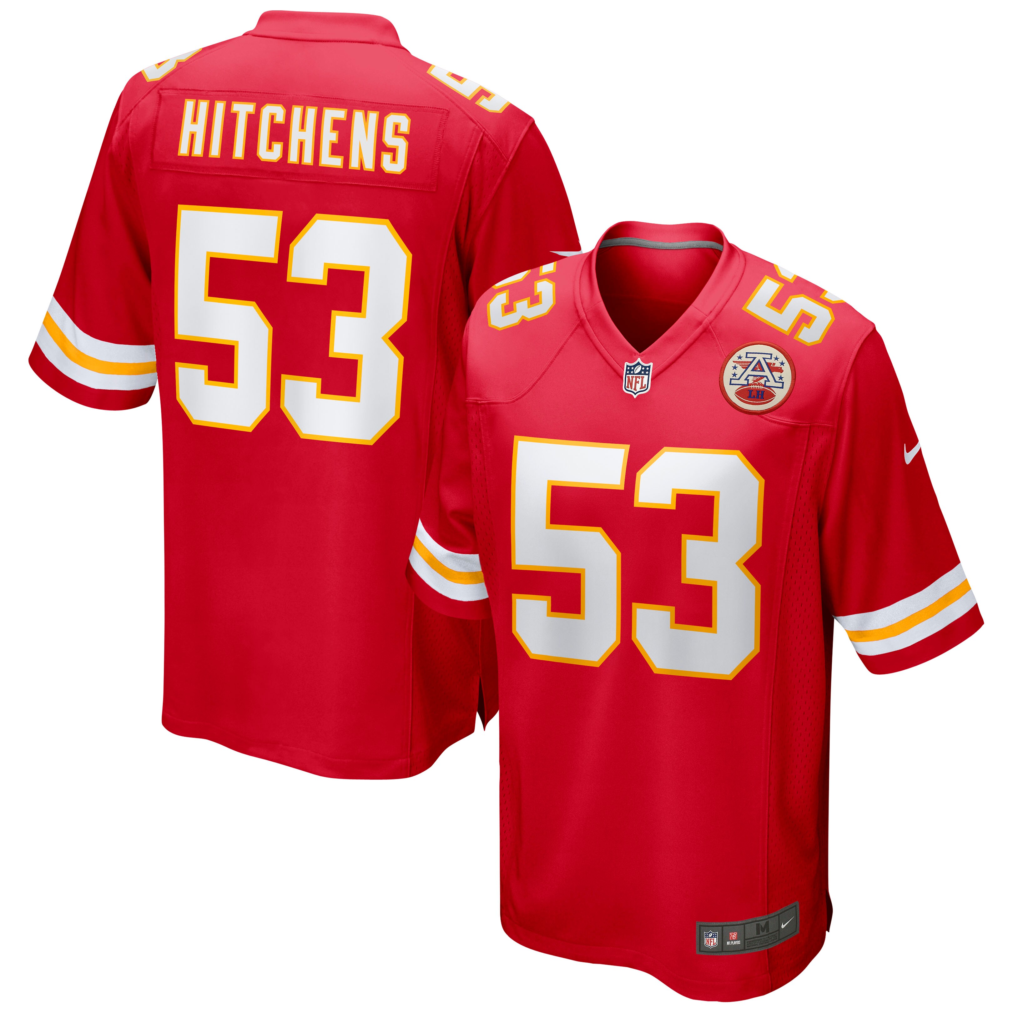 Men's Kansas City Chiefs Anthony Hitchens Nike Red Game Jersey