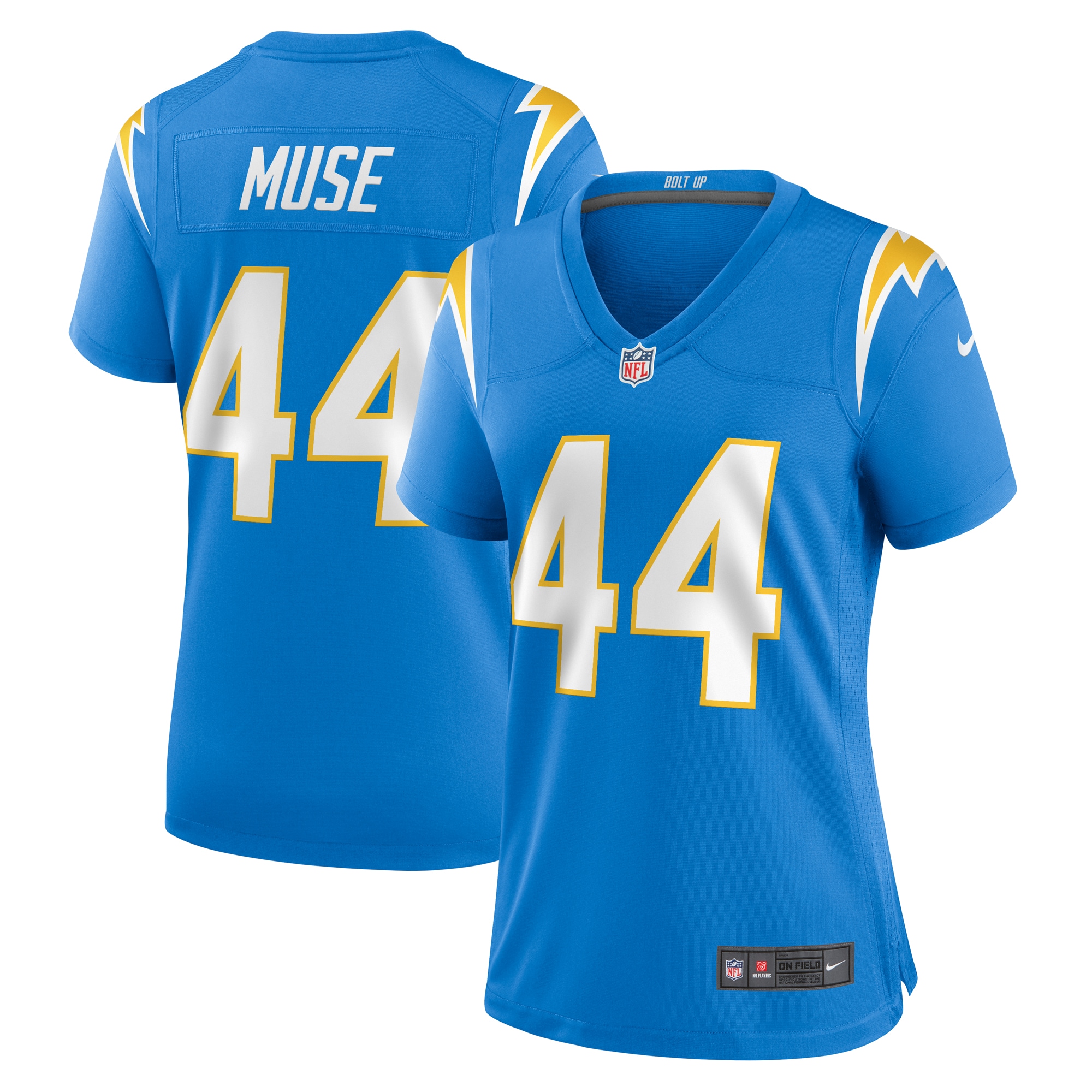 Women's Los Angeles Chargers Tanner Muse Nike Powder Blue Team Game Jersey