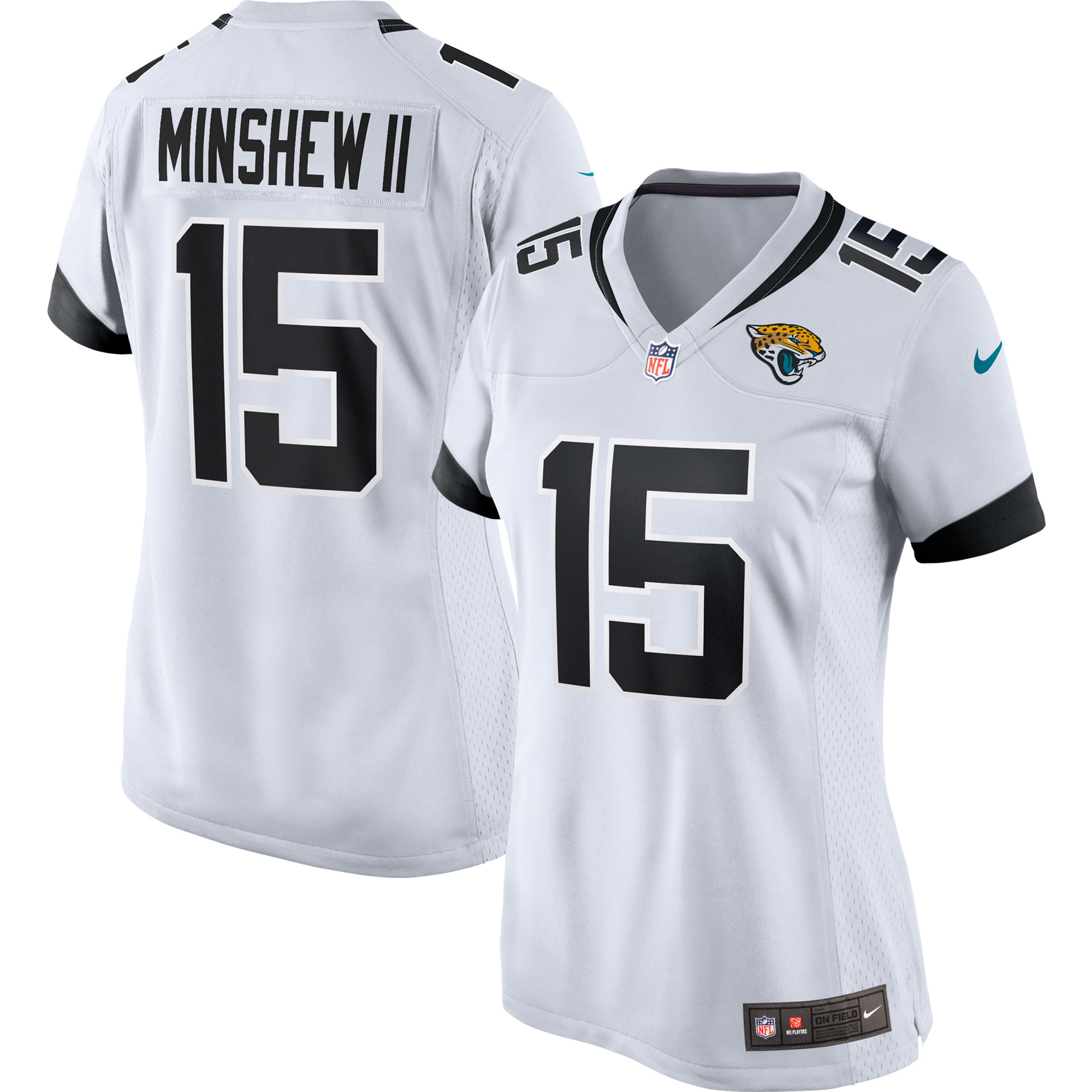 Women's Jacksonville Jaguars Gardner Minshew II Nike White Game Jersey