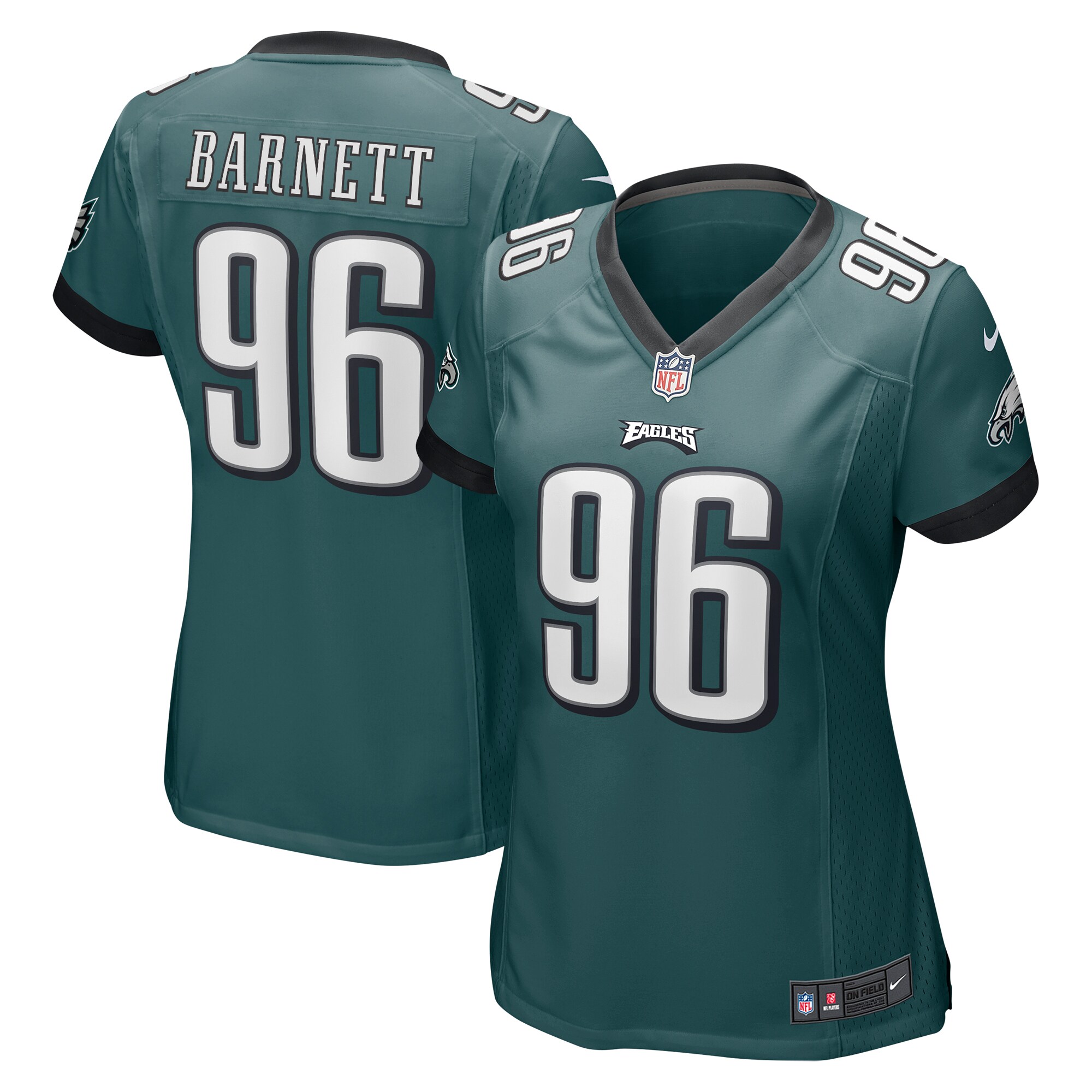 Women's Philadelphia Eagles Derek Barnett Nike Midnight Green Game Jersey