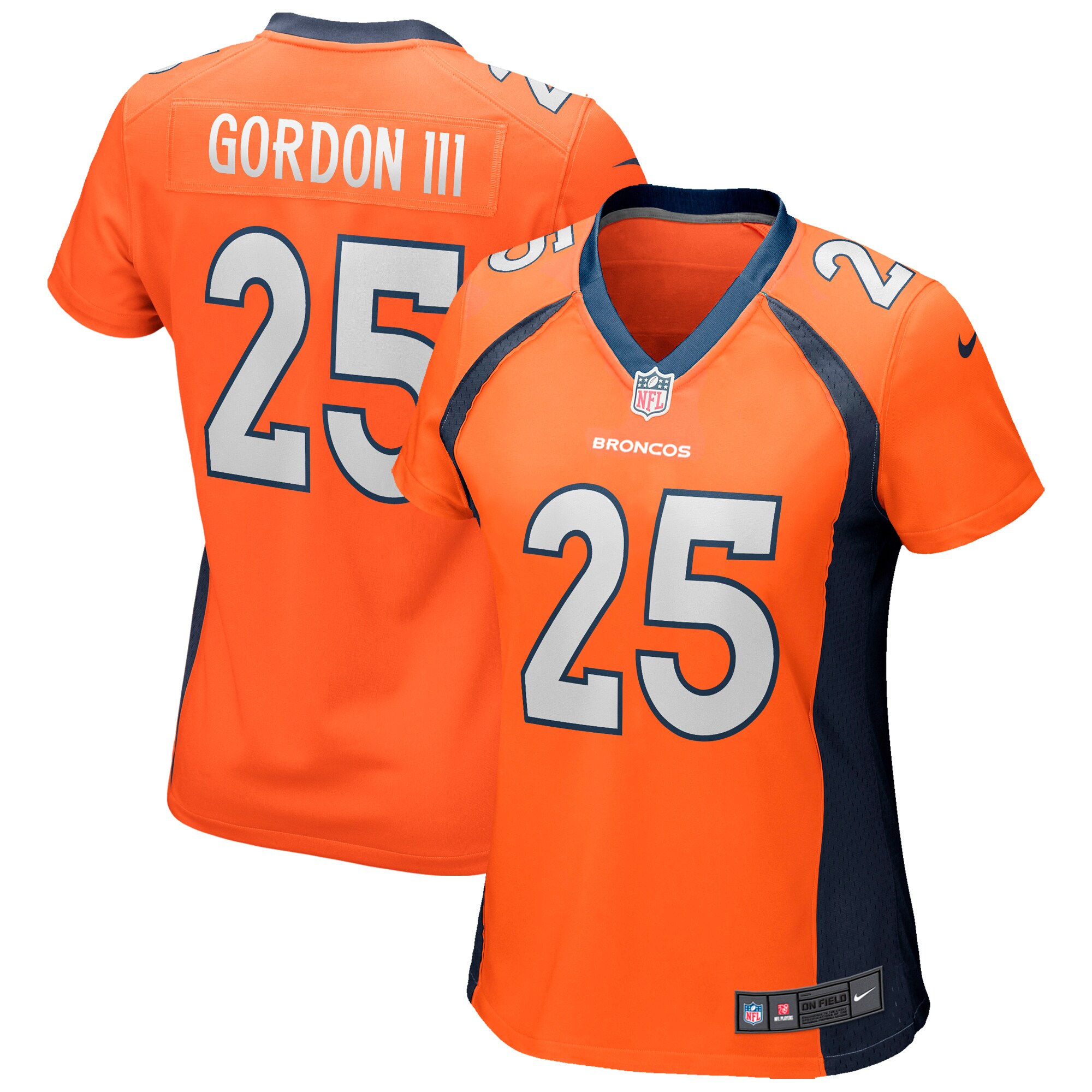 Women's Denver Broncos Melvin Gordon III Nike Orange Game Jersey