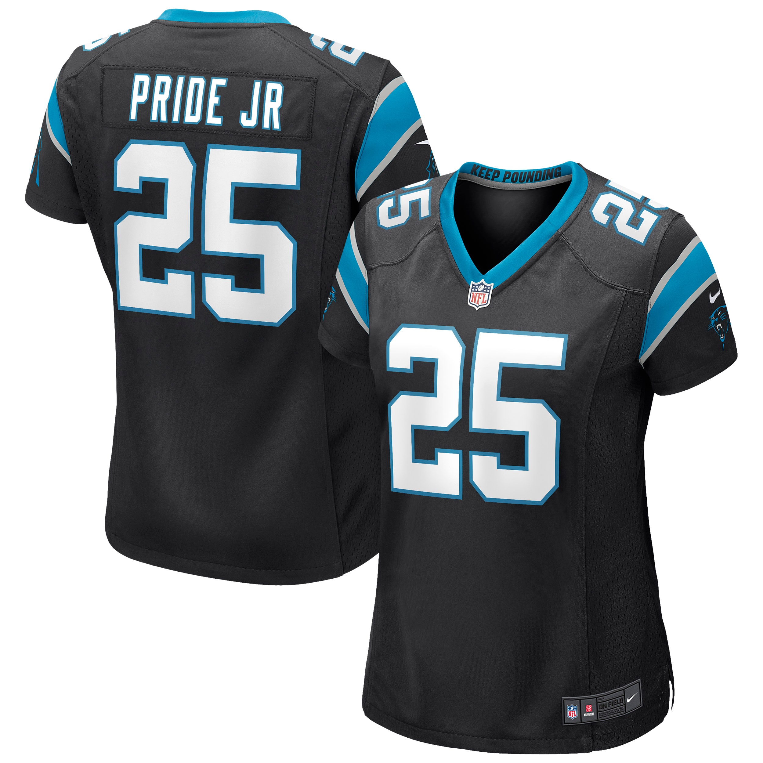Women's Carolina Panthers Troy Pride Jr. Nike Black Game Jersey