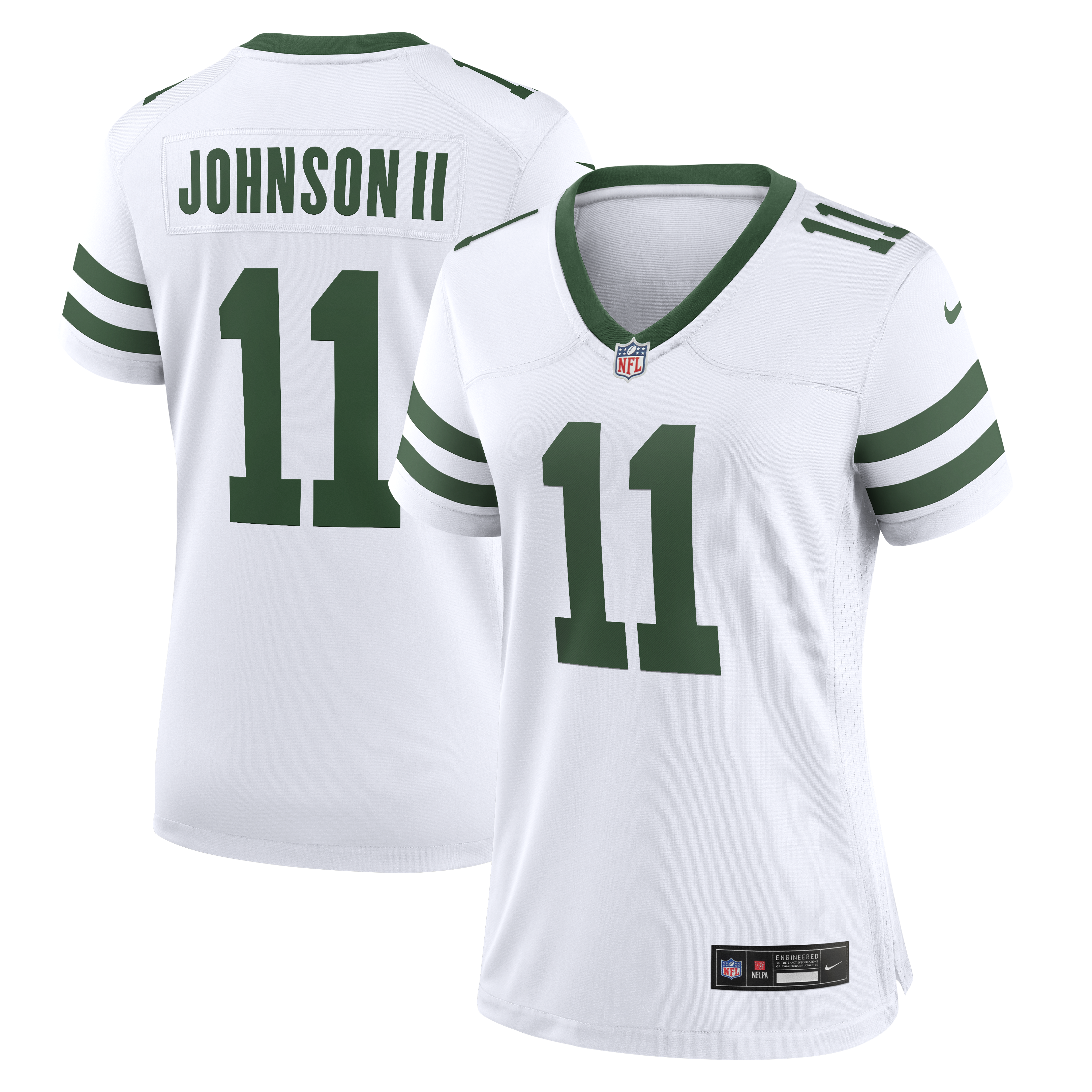 Women's New York Jets Jermaine Johnson II Nike Spotlight White Alternate Game Jersey