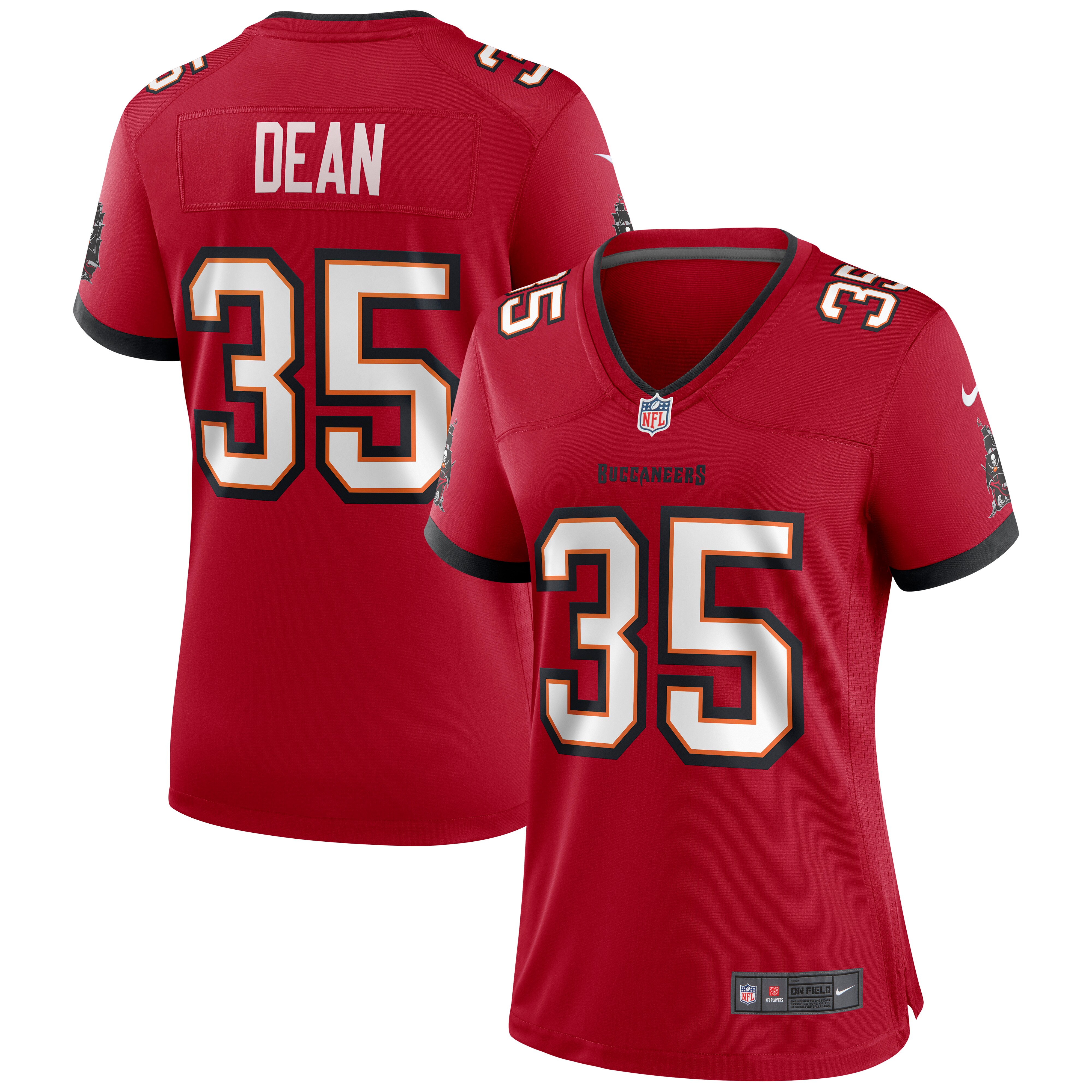 Women's Tampa Bay Buccaneers Jamel Dean Nike Red Game Jersey