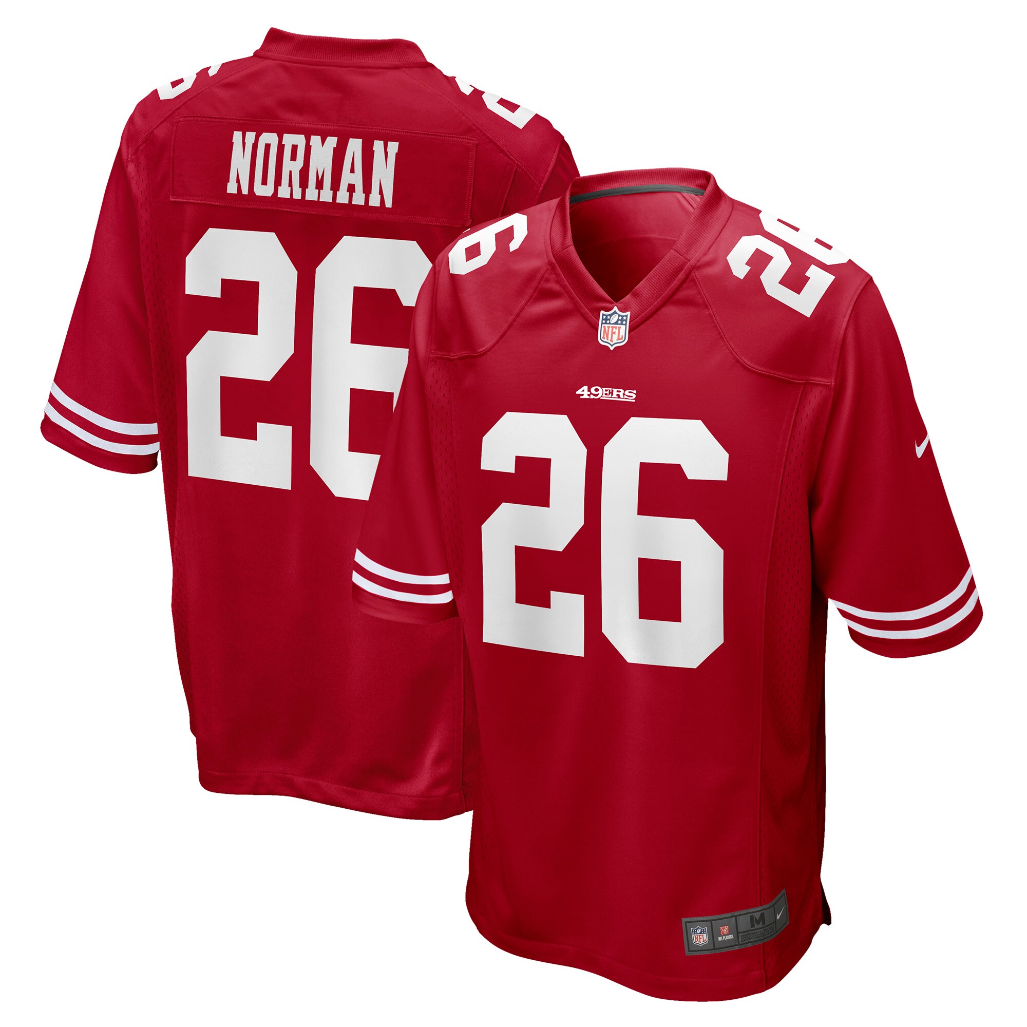Men's San Francisco 49ers Josh Norman Nike Scarlet Game Player Jersey
