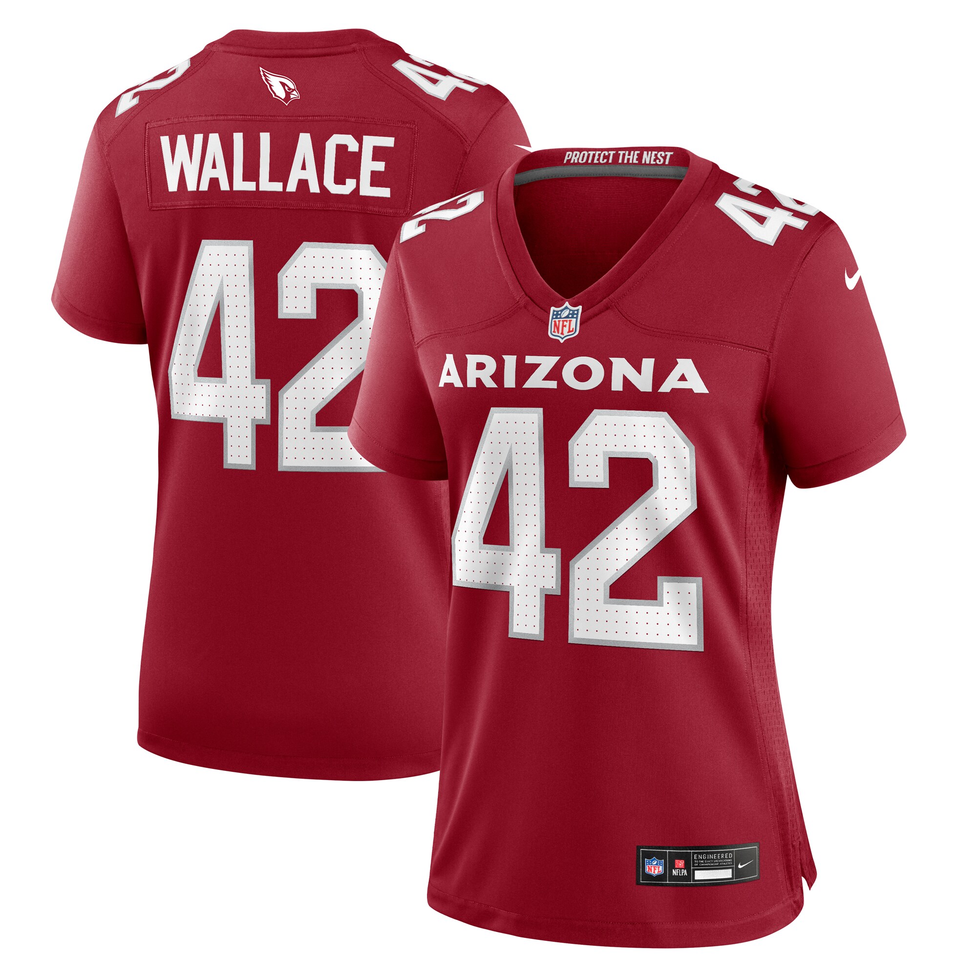 Women's Arizona Cardinals K'Von Wallace Nike Cardinal Team Game Jersey