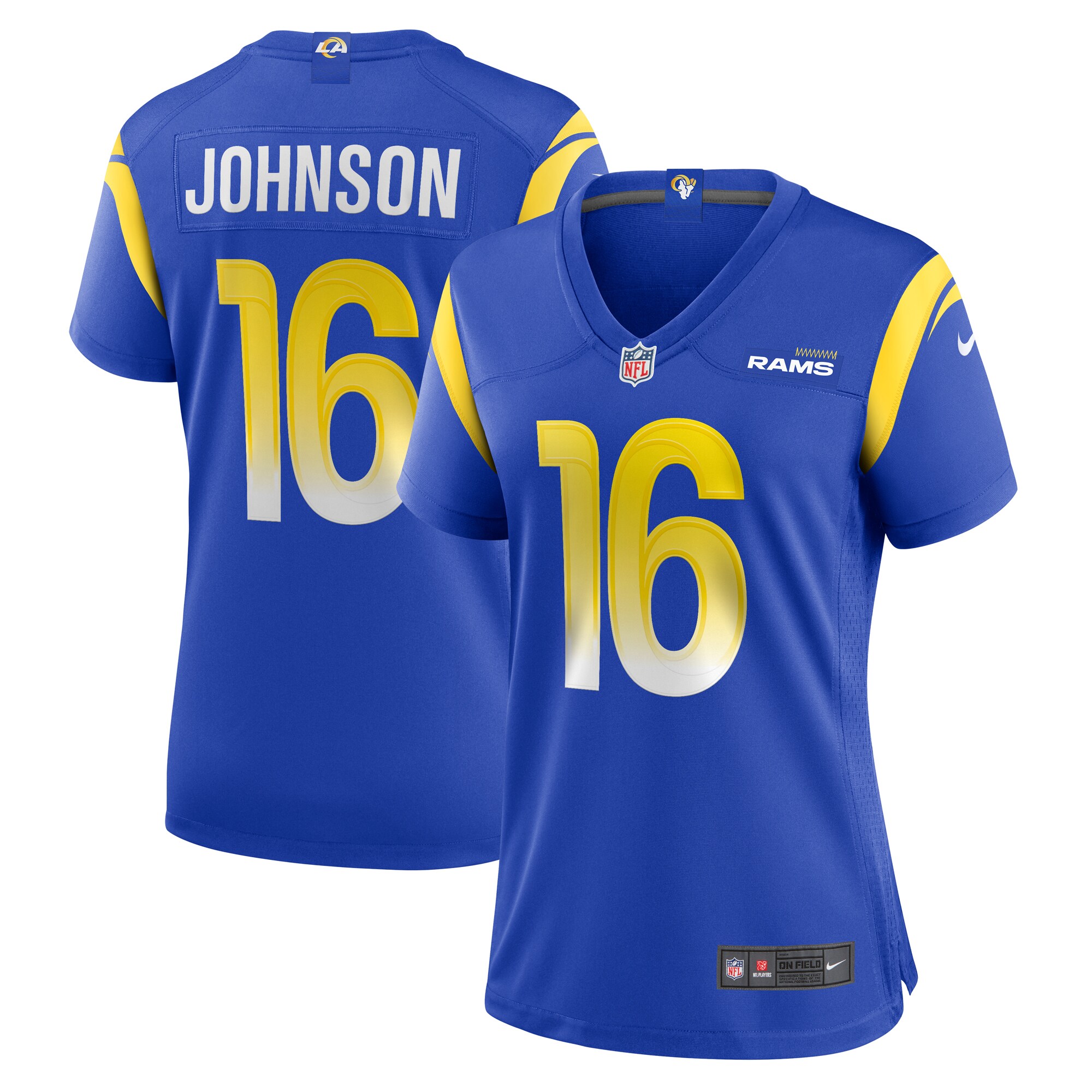 Women's Los Angeles Rams Tyler Johnson Nike Royal Team Game Jersey