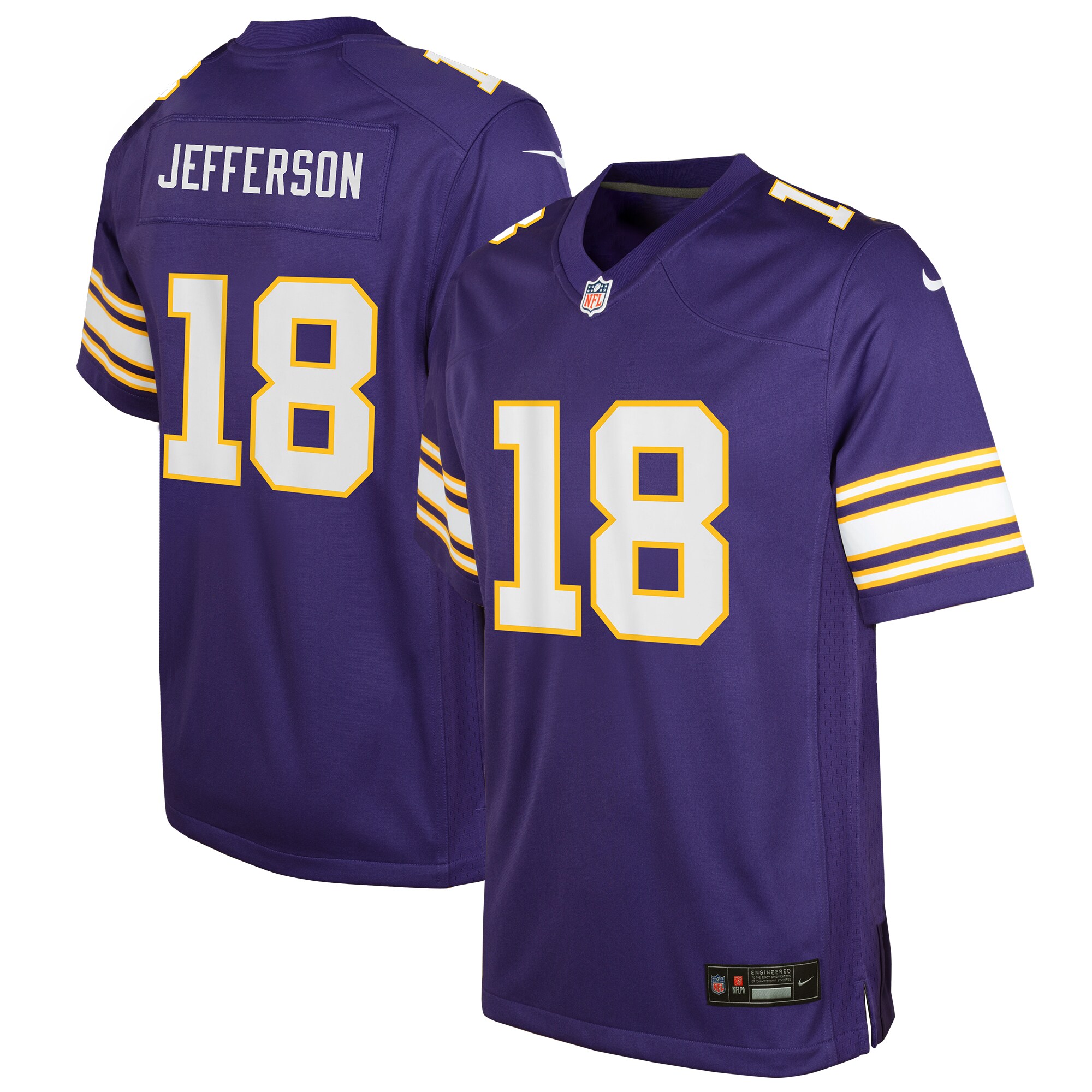 Youth Minnesota Vikings Justin Jefferson Nike Purple Game Jersey