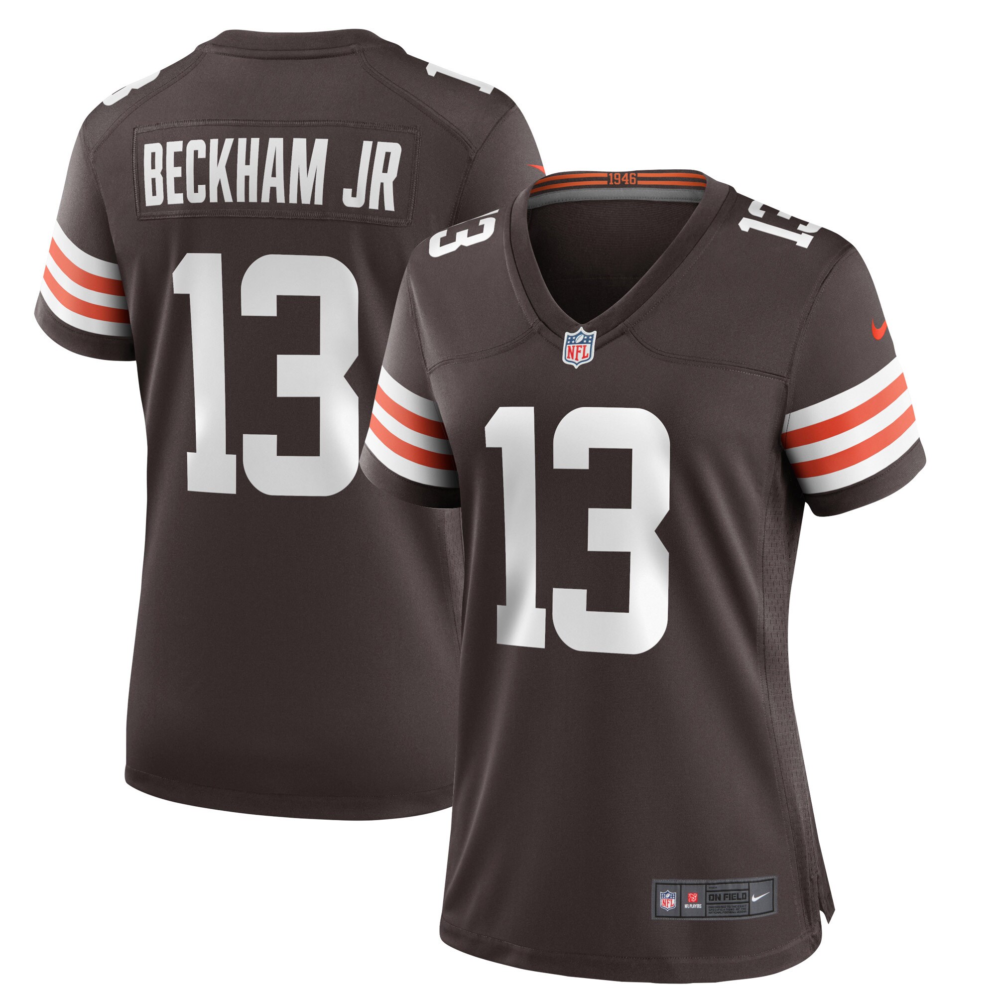Women's Cleveland Browns Odell Beckham Jr. Nike Brown Game Jersey