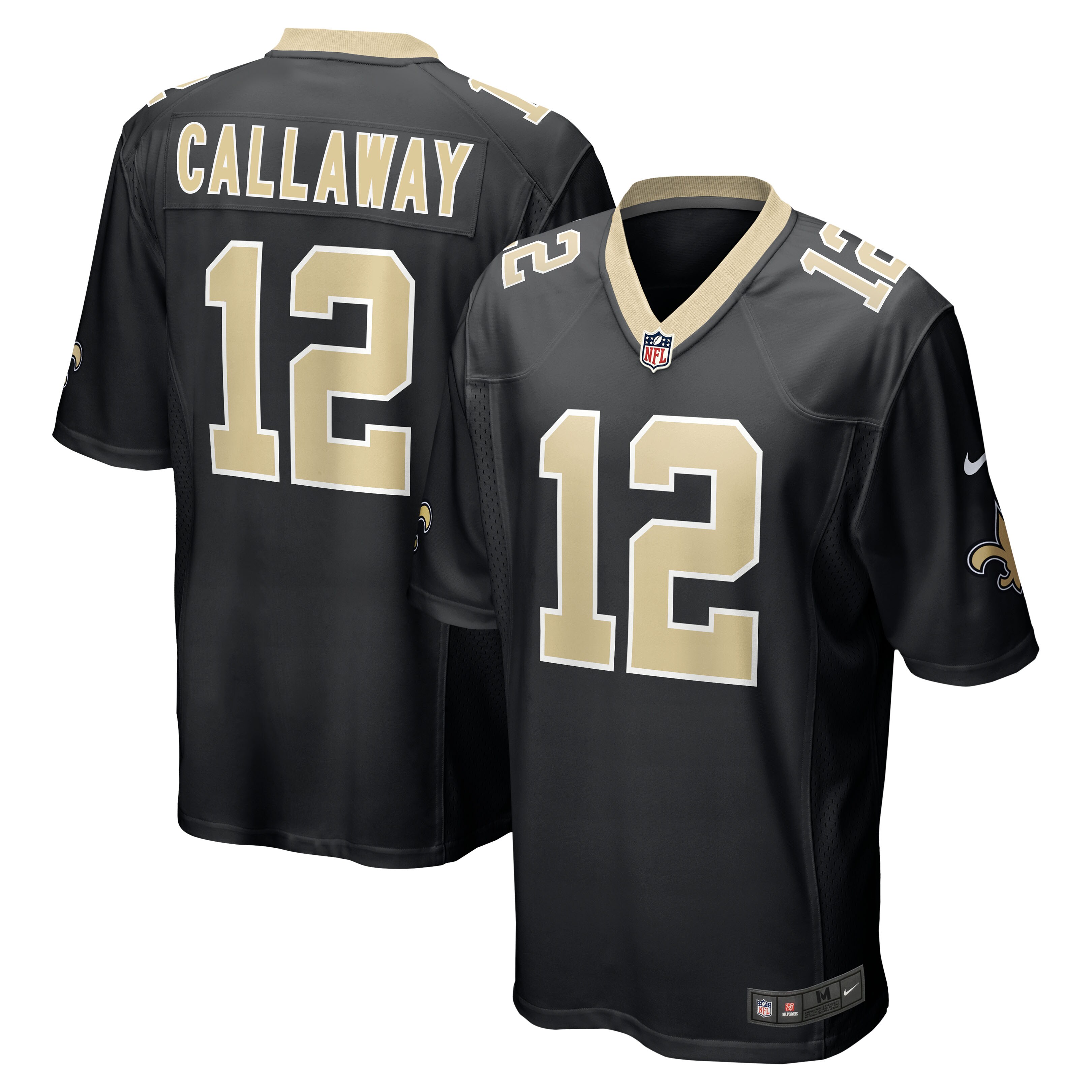 Men's New Orleans Saints Marquez Callaway Nike Black Game Player Jersey
