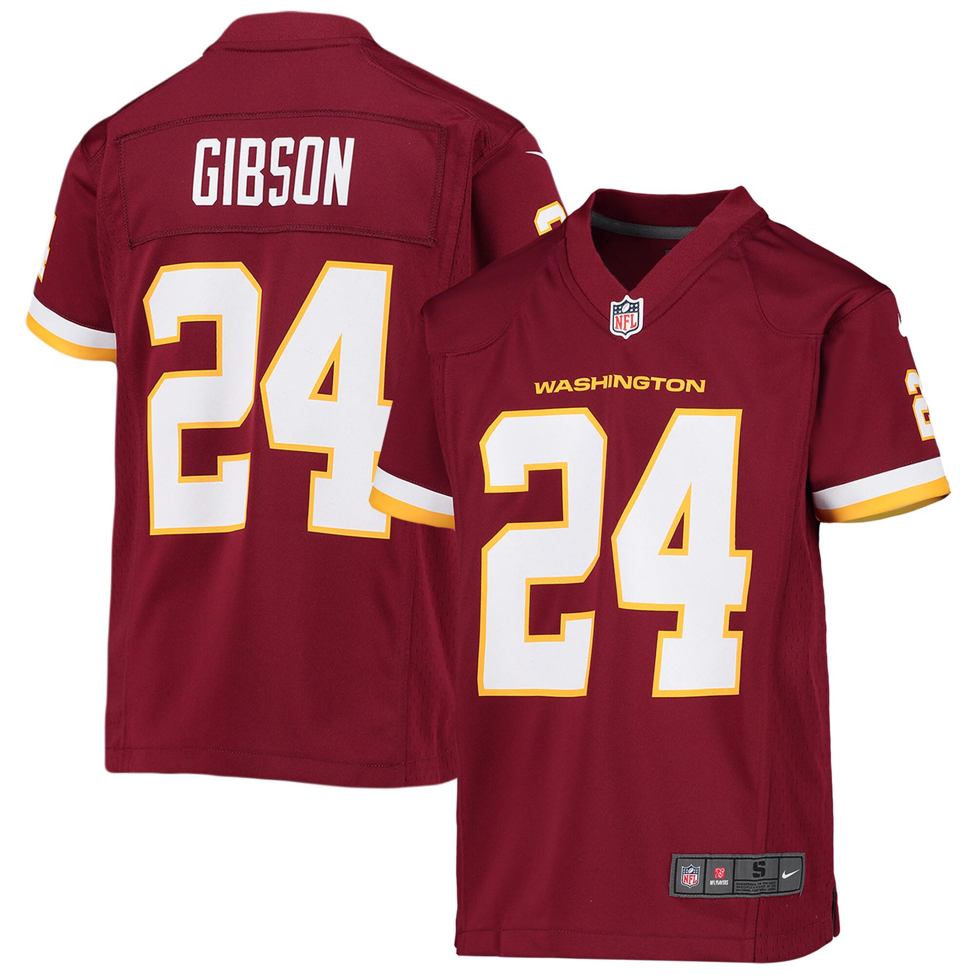 Youth Washington Football Team Antonio Gibson Nike Burgundy Game Jersey