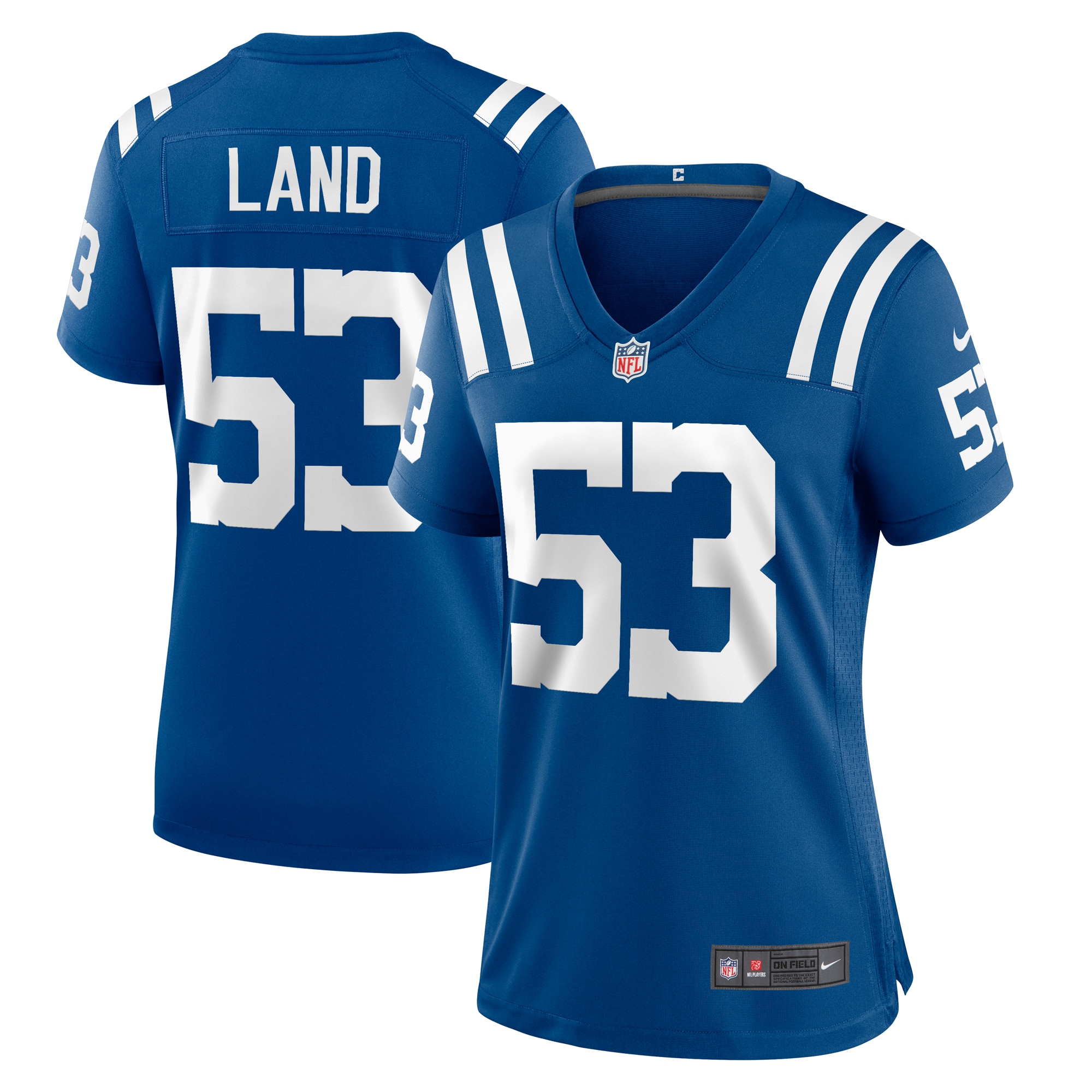 Women's Indianapolis Colts Isaiah Land Nike Royal Team Game Jersey