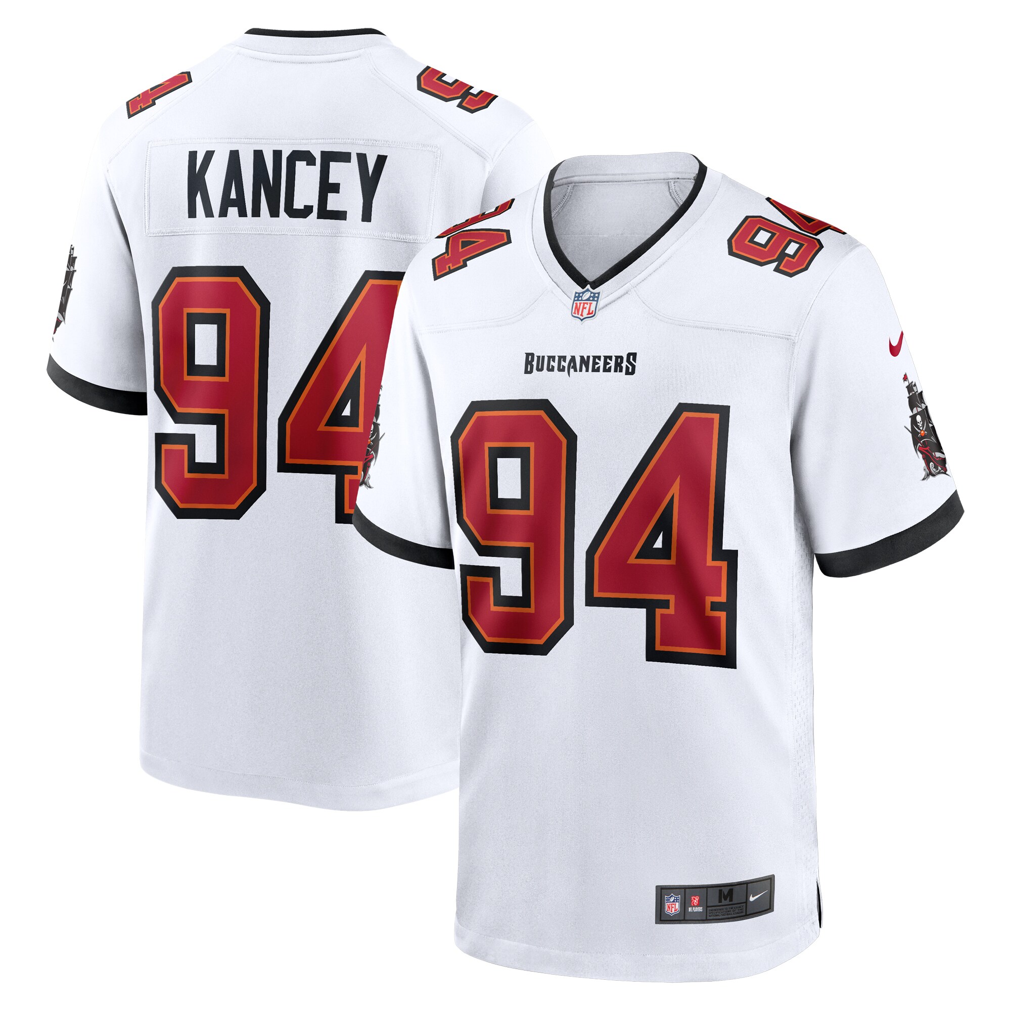 Men's Tampa Bay Buccaneers Calijah Kancey Nike White Game Jersey