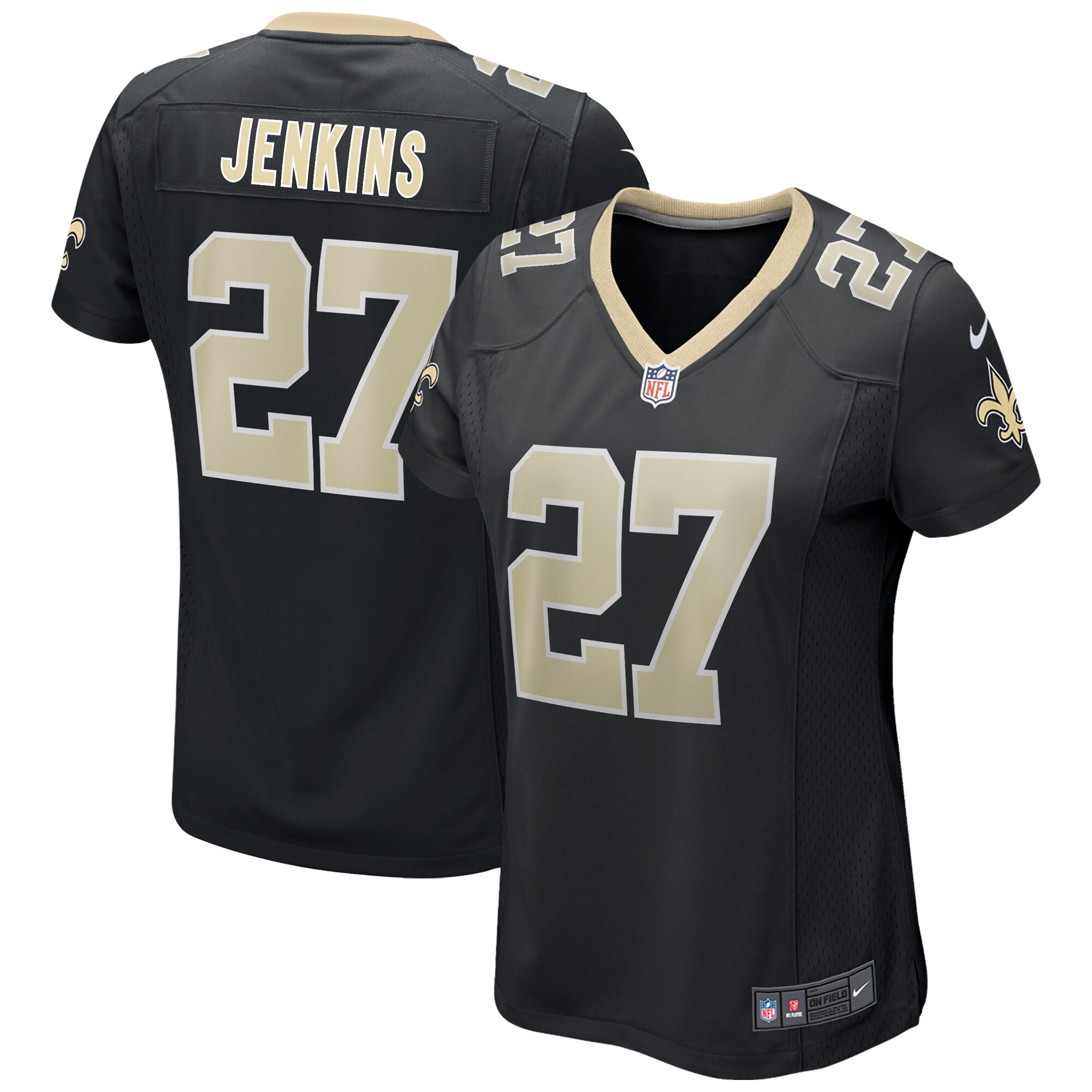 Women's New Orleans Saints Malcolm Jenkins Nike Black Game Player Jersey