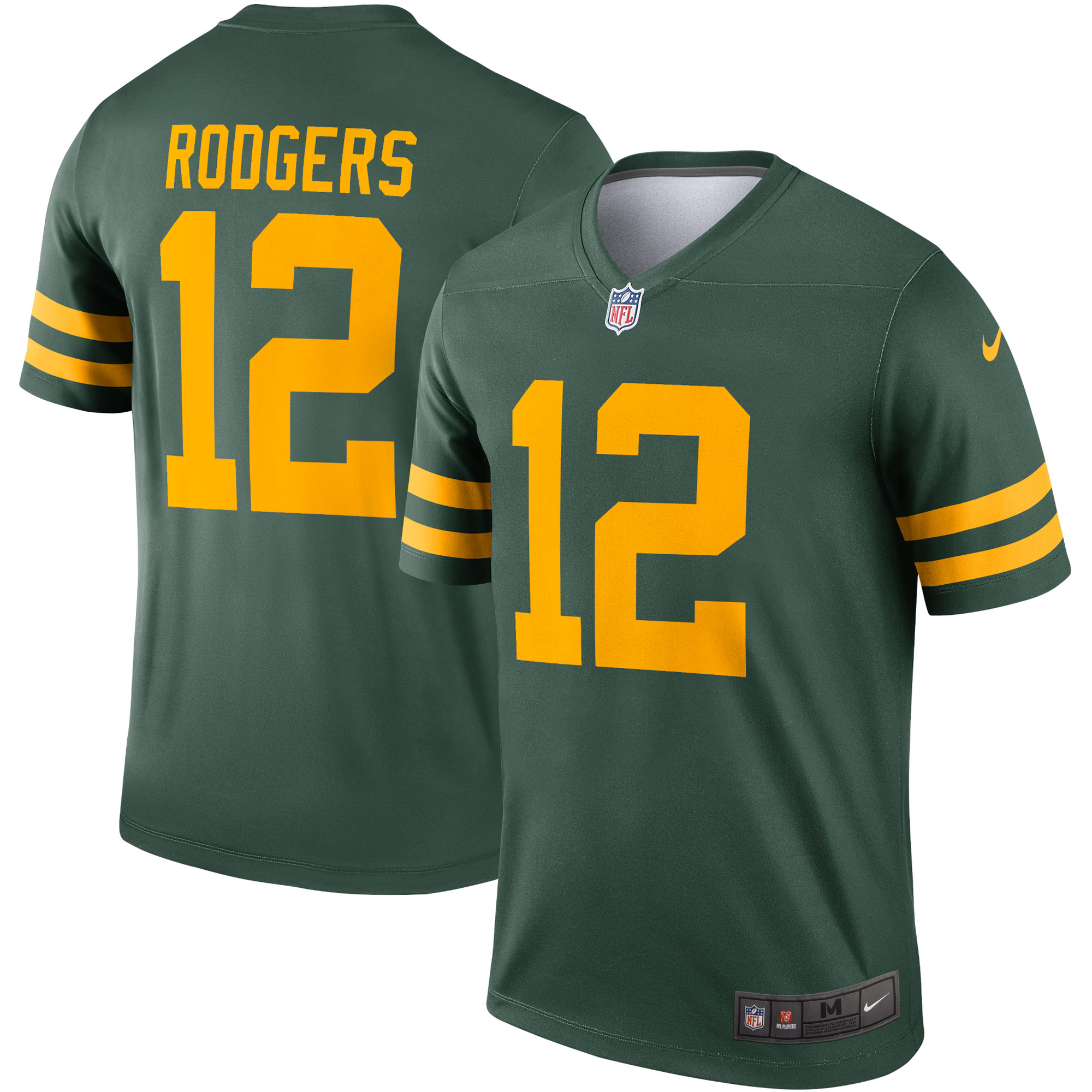Men's Green Bay Packers Aaron Rodgers Nike Green Alternate Legend Player Jersey