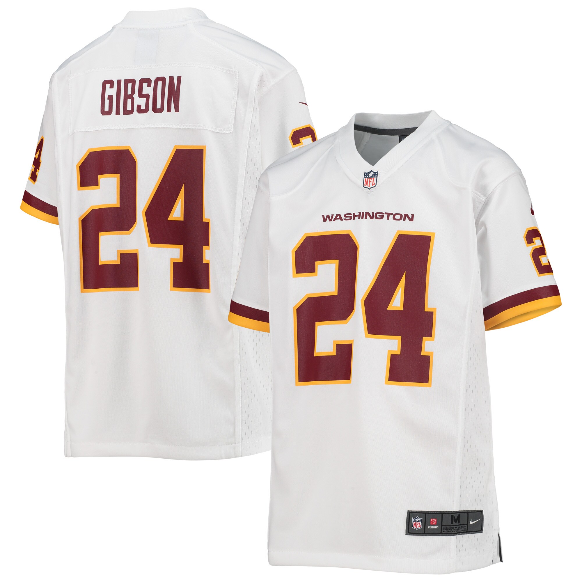 Youth Washington Football Team Antonio Gibson Nike White Game Jersey